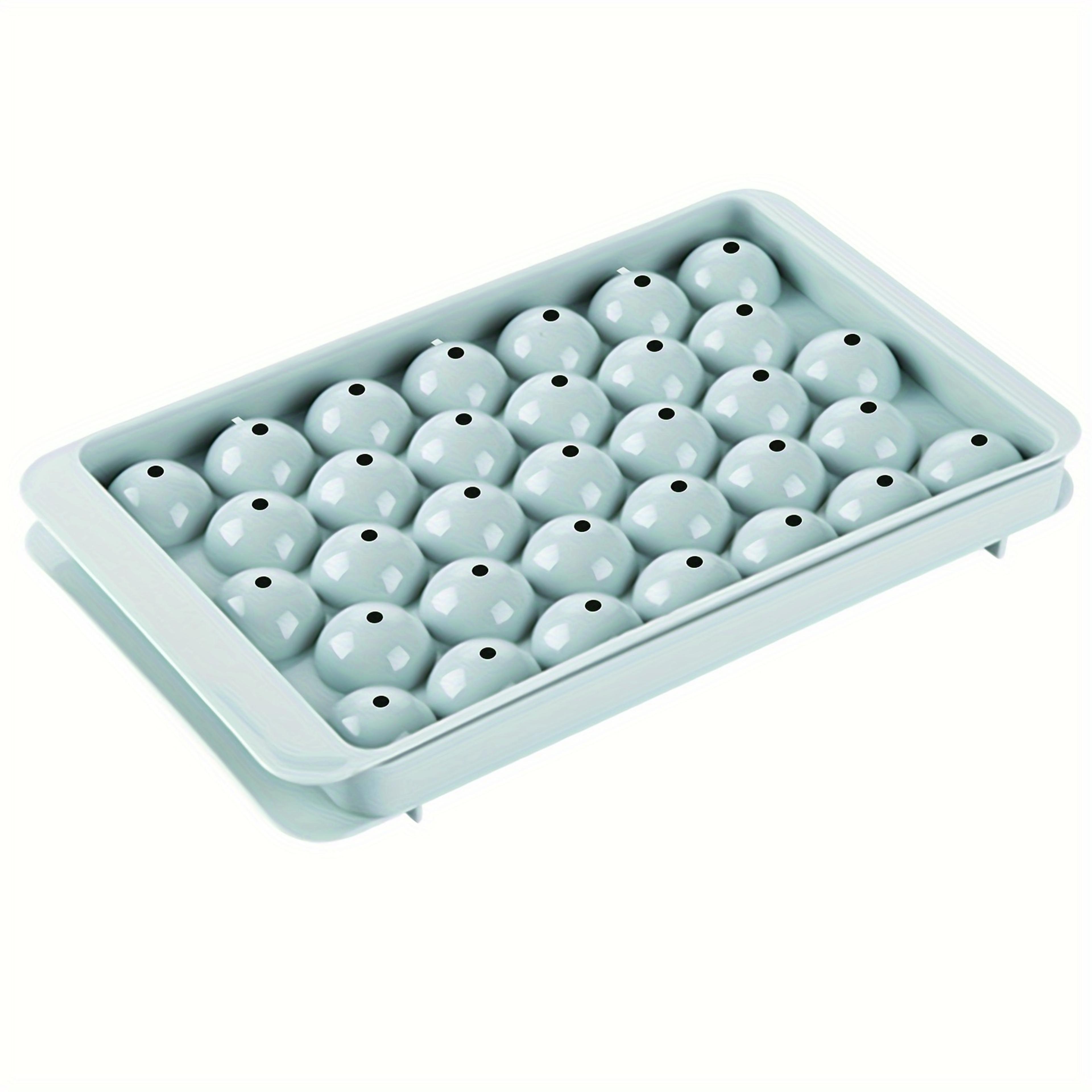crystal chill ice sphere maker with lid round ice ball mold for whiskey, cocktails & cold drinks