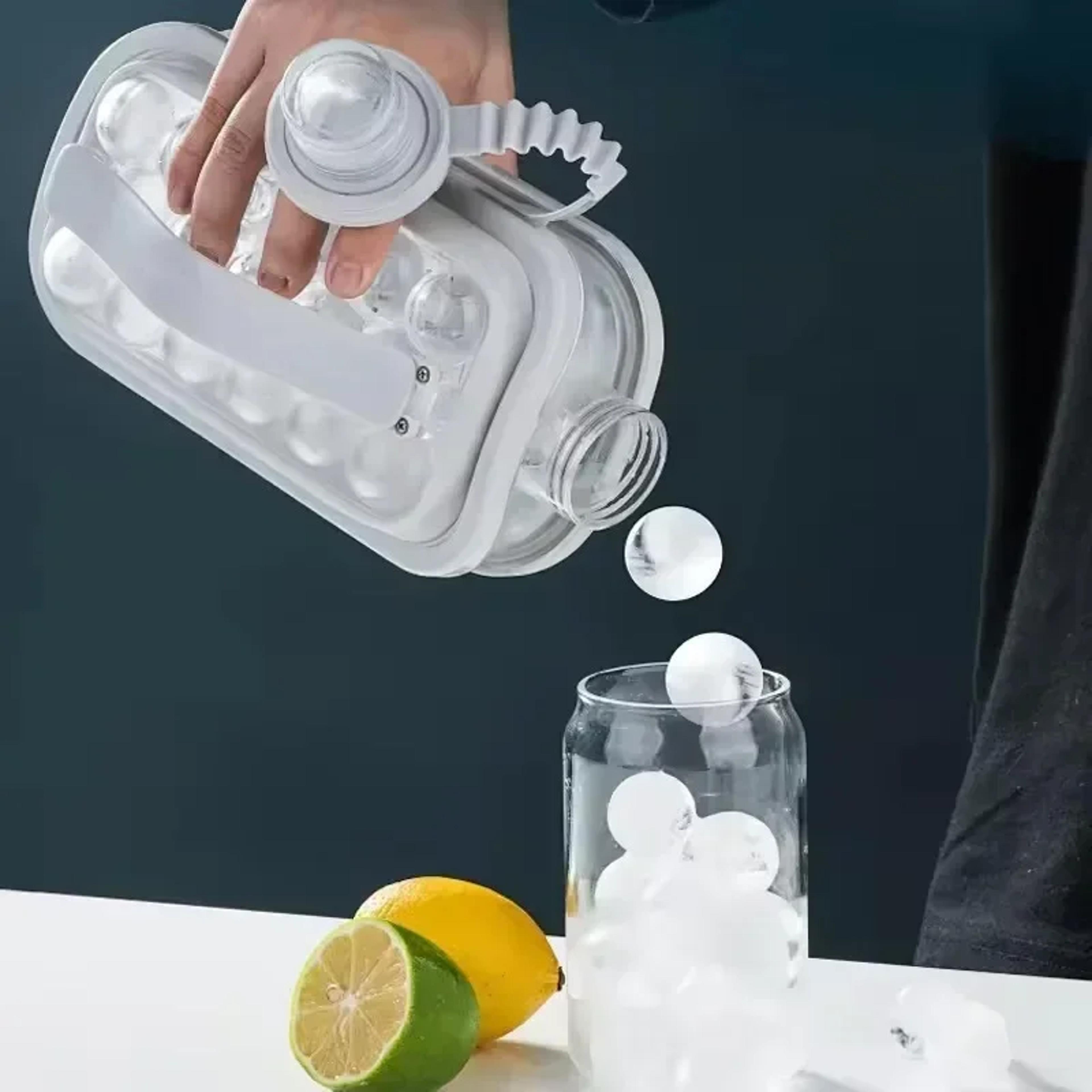 ice cube maker bottle & portable ice storage container