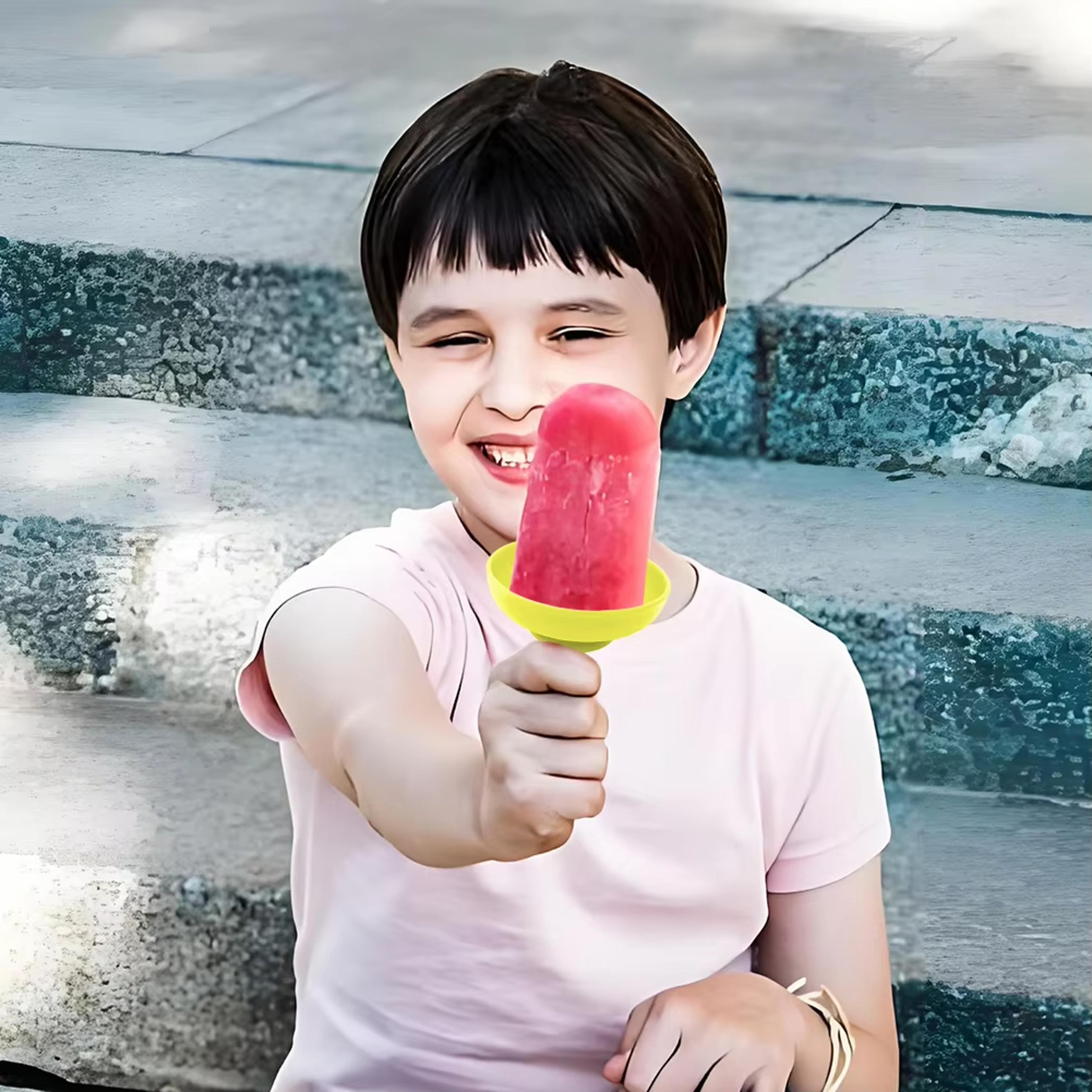 drip guard silicone popsicle holders set reusable popsicle holder for kids & summer treats