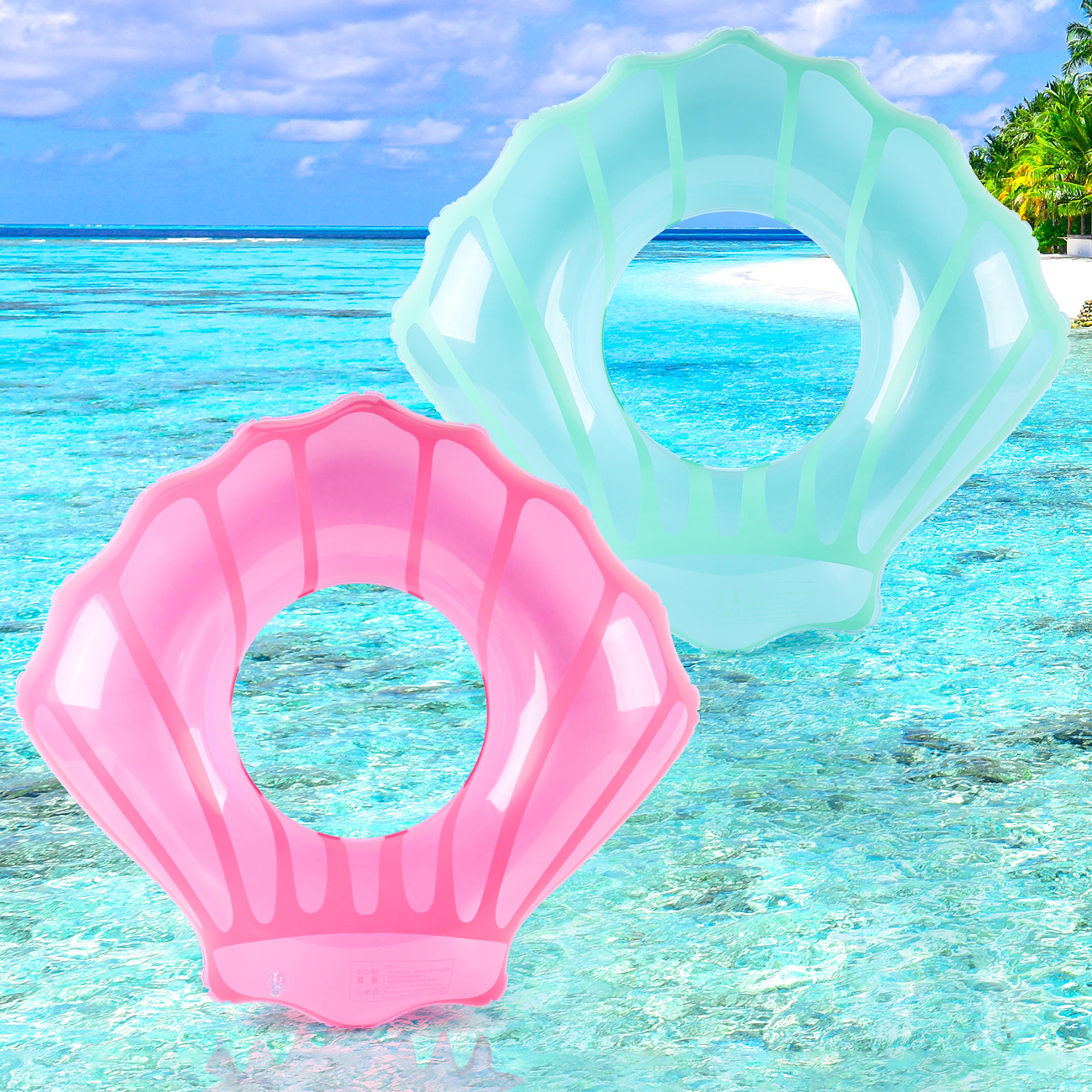 cream swan canopy pool float for kids & toddlers with sun shade swim