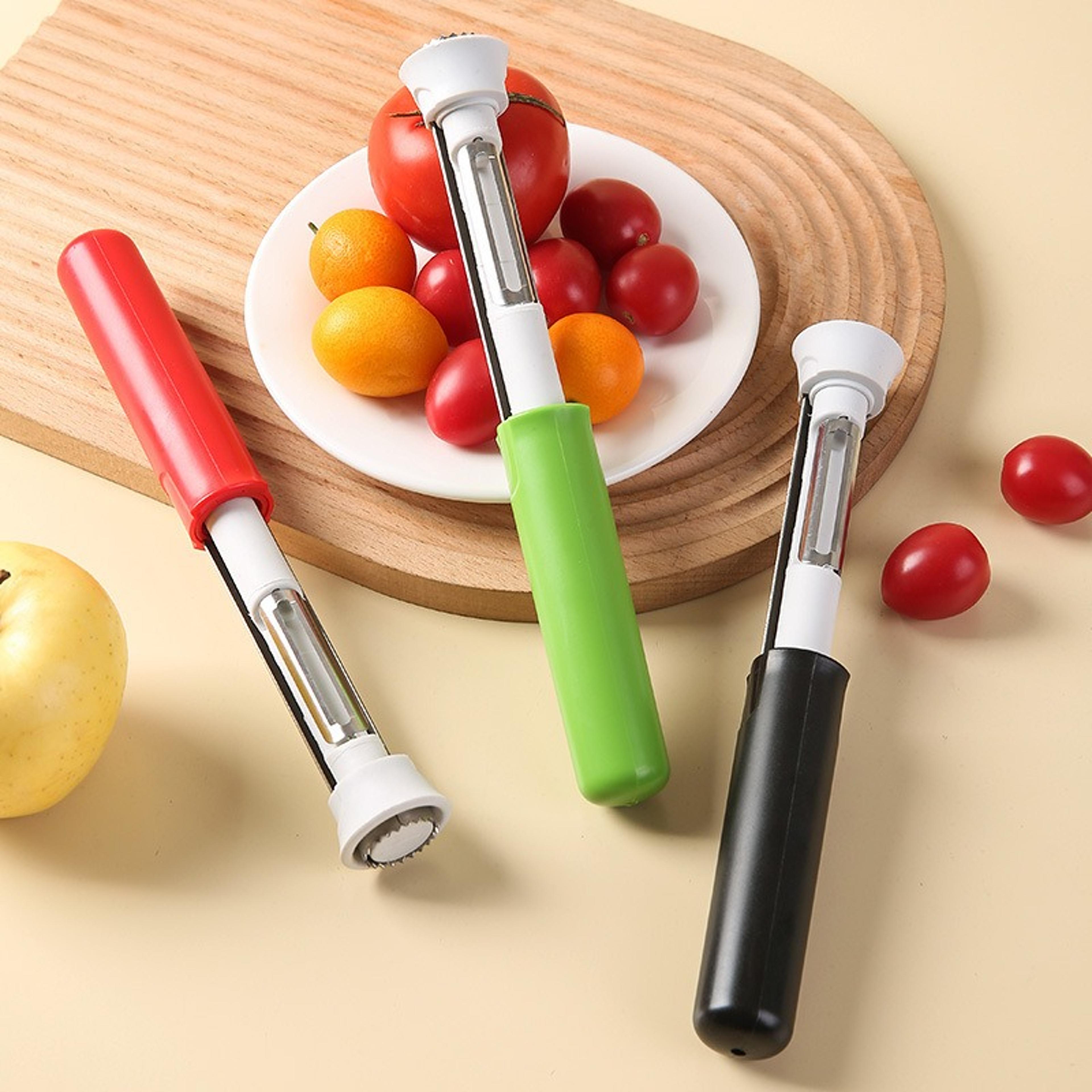 stainless steel apple corer & peeler tool for fruits and vegetables