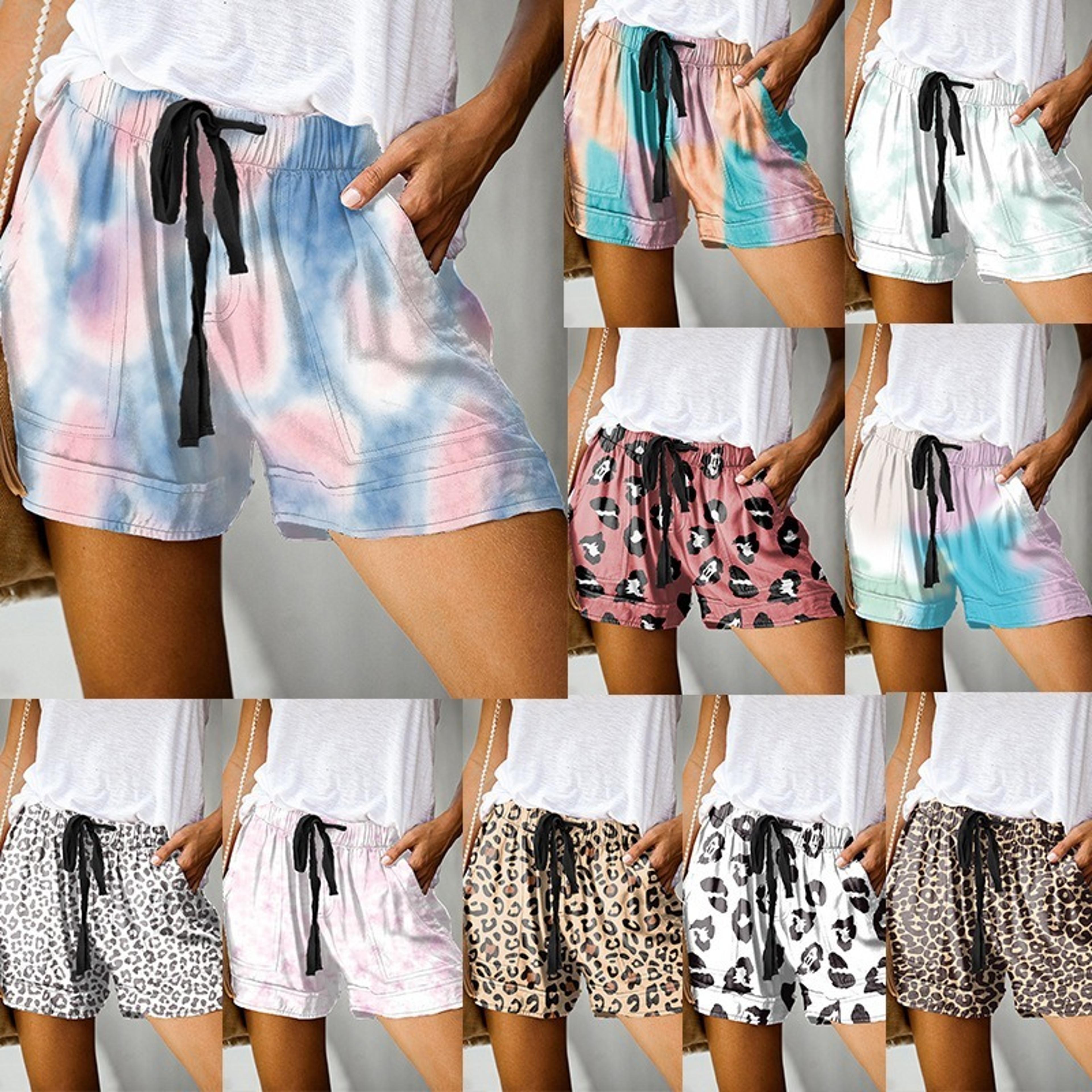 high waist summer shorts for women casual stretch hot pants