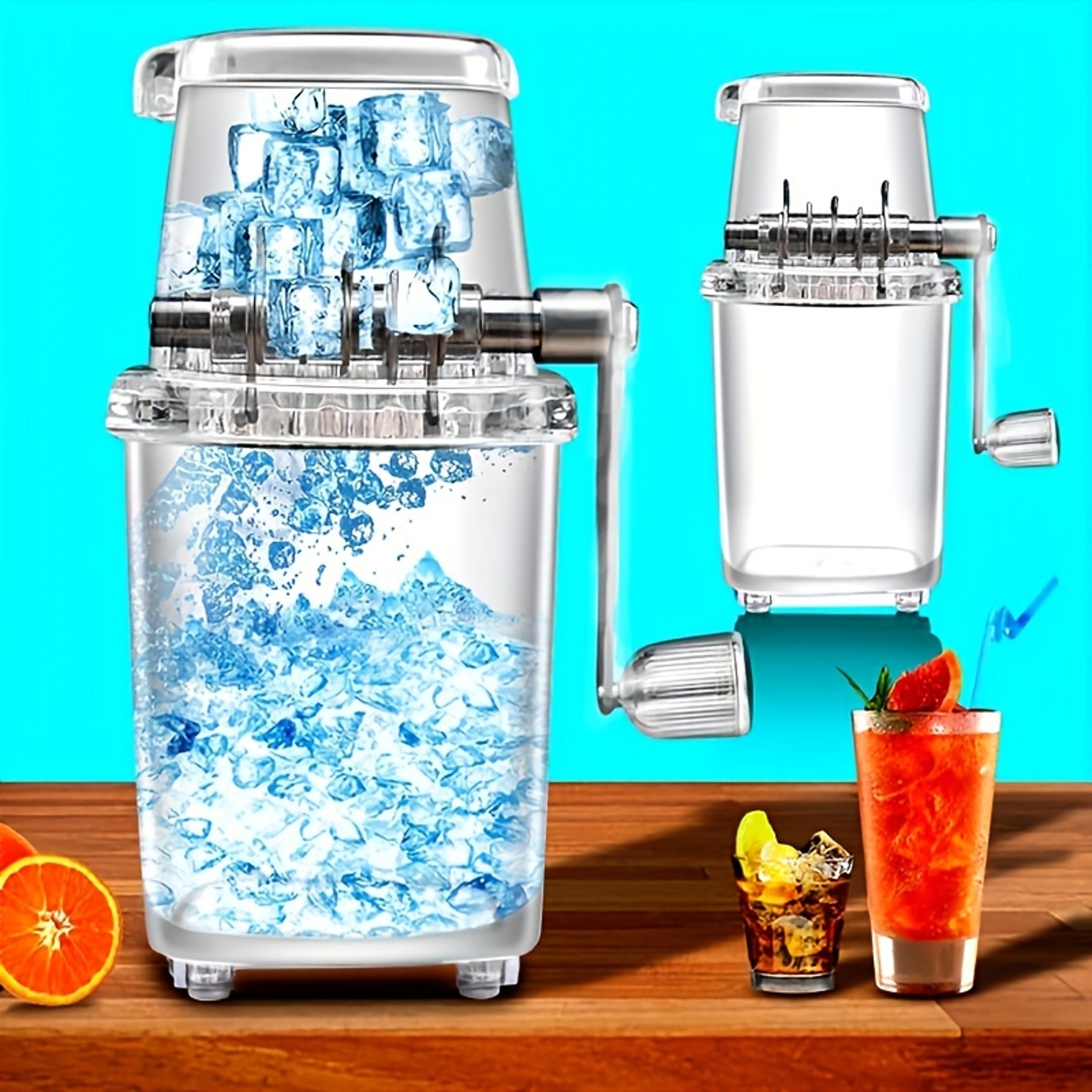 manual ice crusher & ice shaver for smoothies, cocktails & frozen drinks