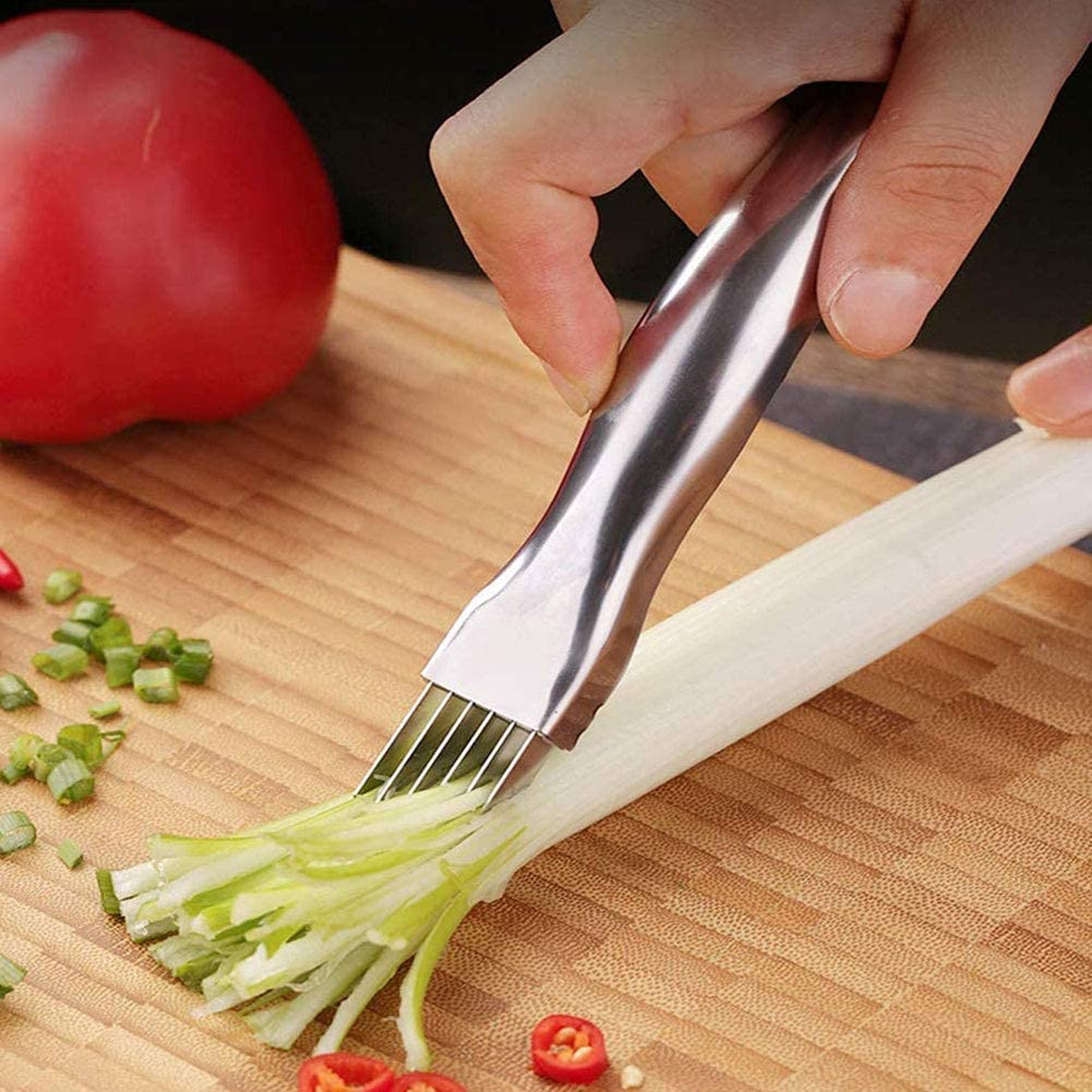 precisioncut green onion slicer & stainless steel vegetable cutter