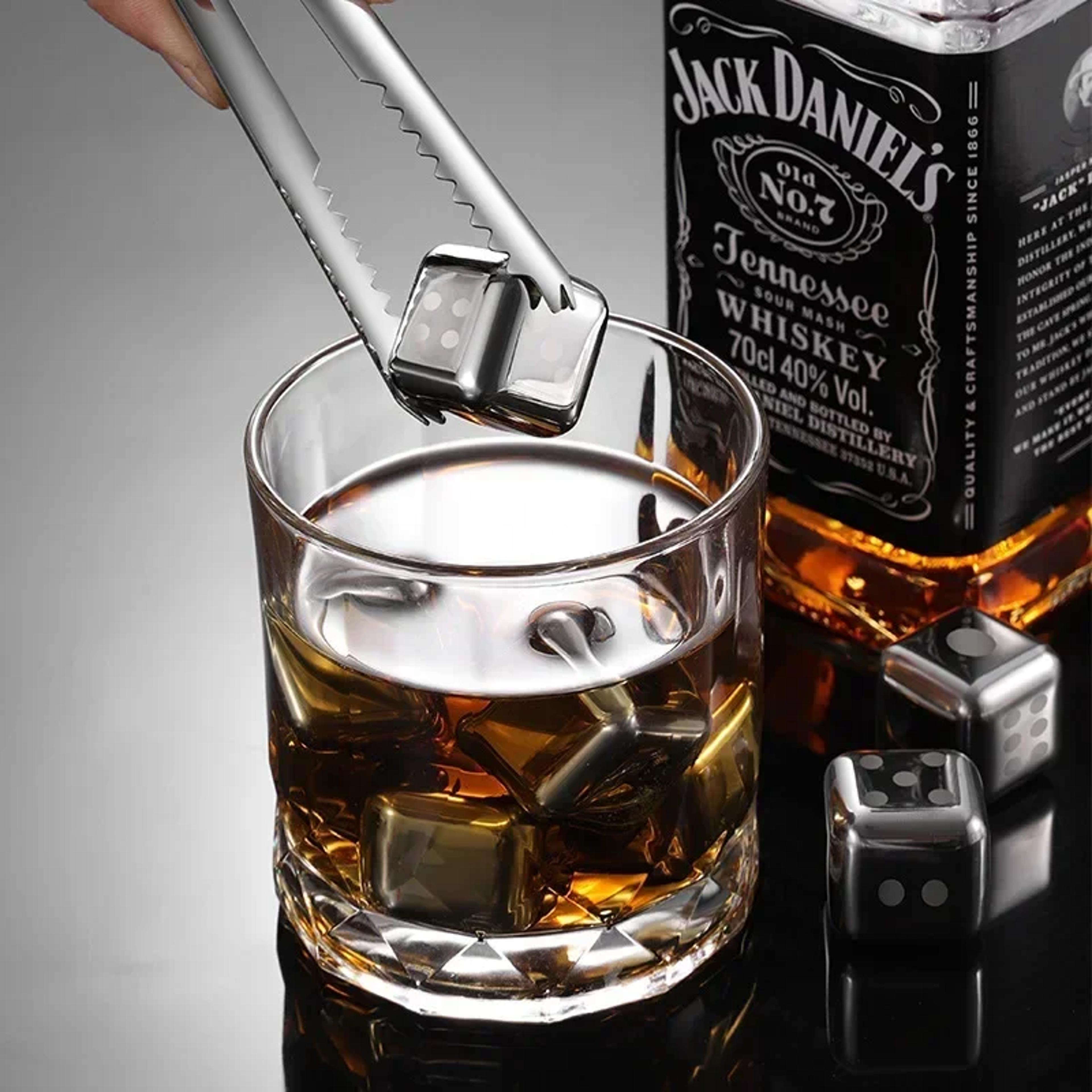arctic chill stainless steel whiskey stones reusable ice cubes for whiskey, wine & cocktails