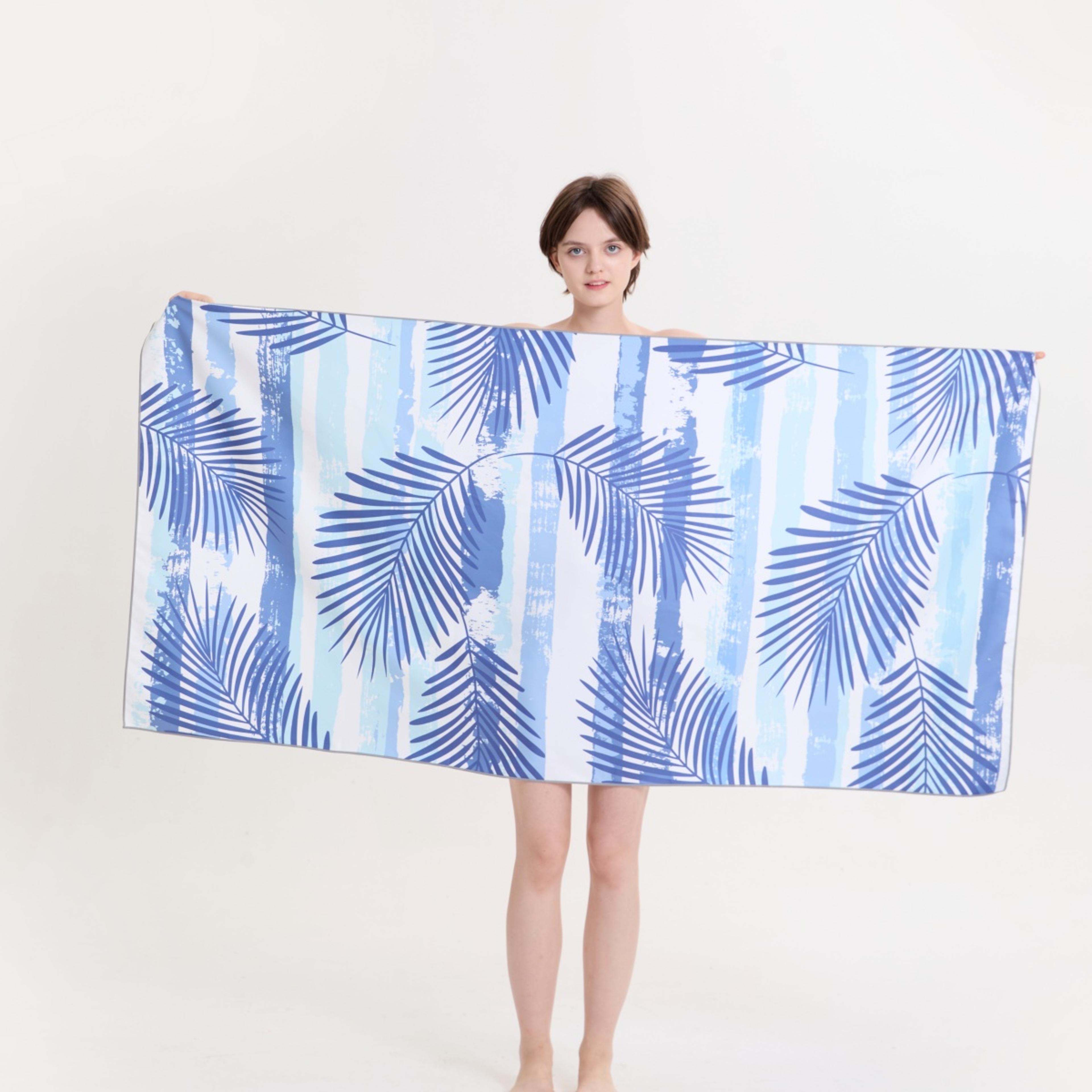 microfiber quick dry travel & beach towel sandproof ultra light sports towel for gym, swim & yogas