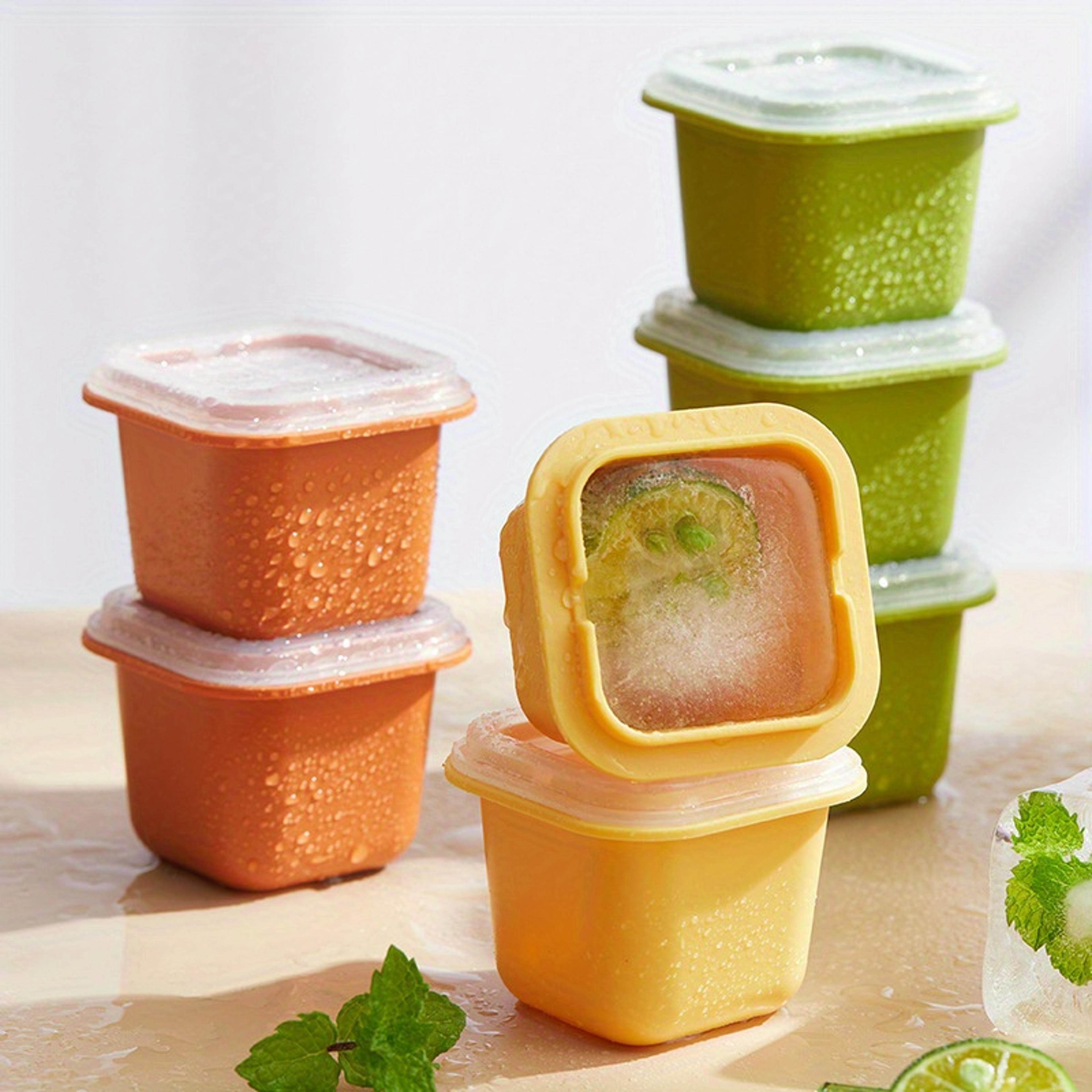 large silicone ice cube tray with lid bpa free stackable ice cube mold