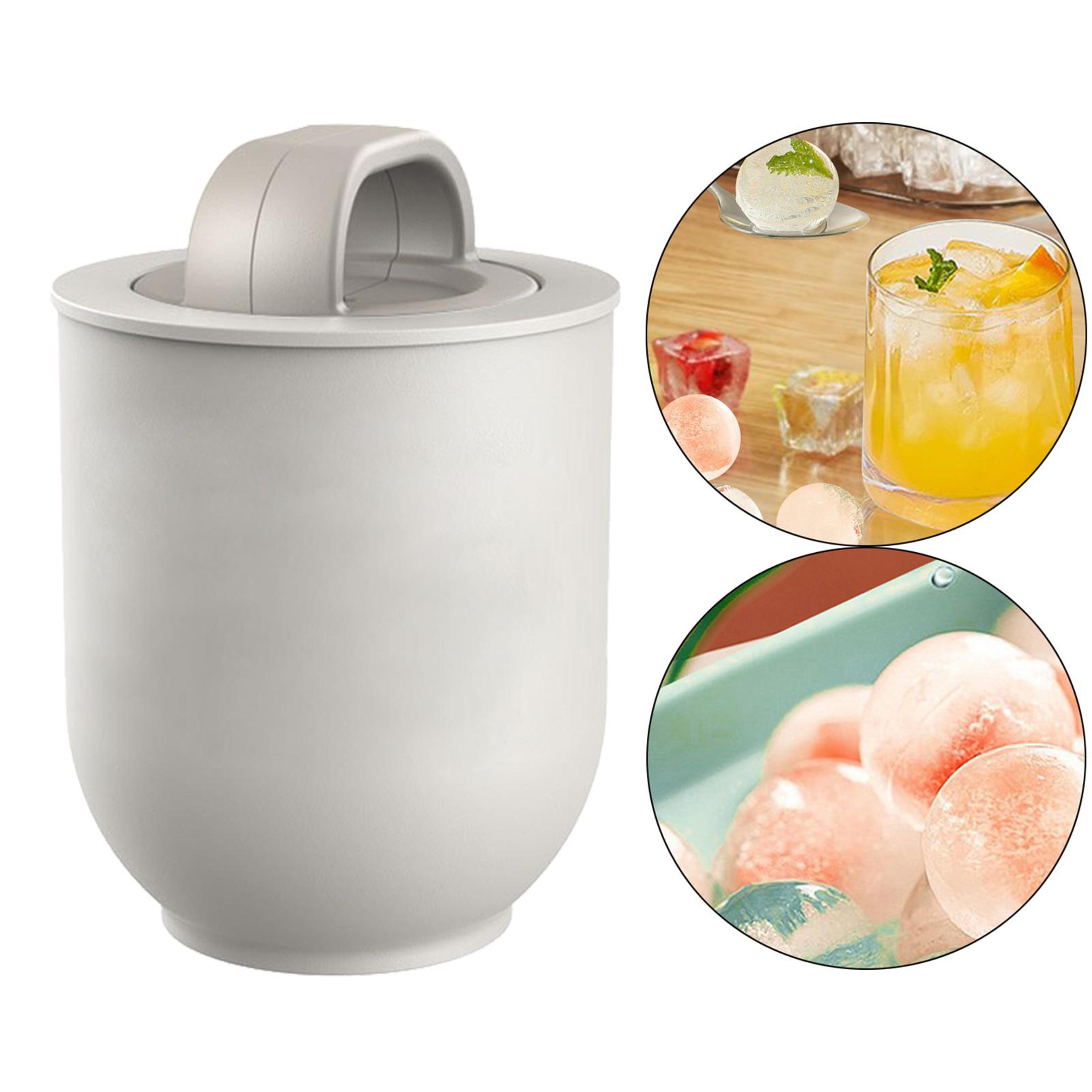 large round ice ball maker whiskey ice sphere mold for slow melting drinks