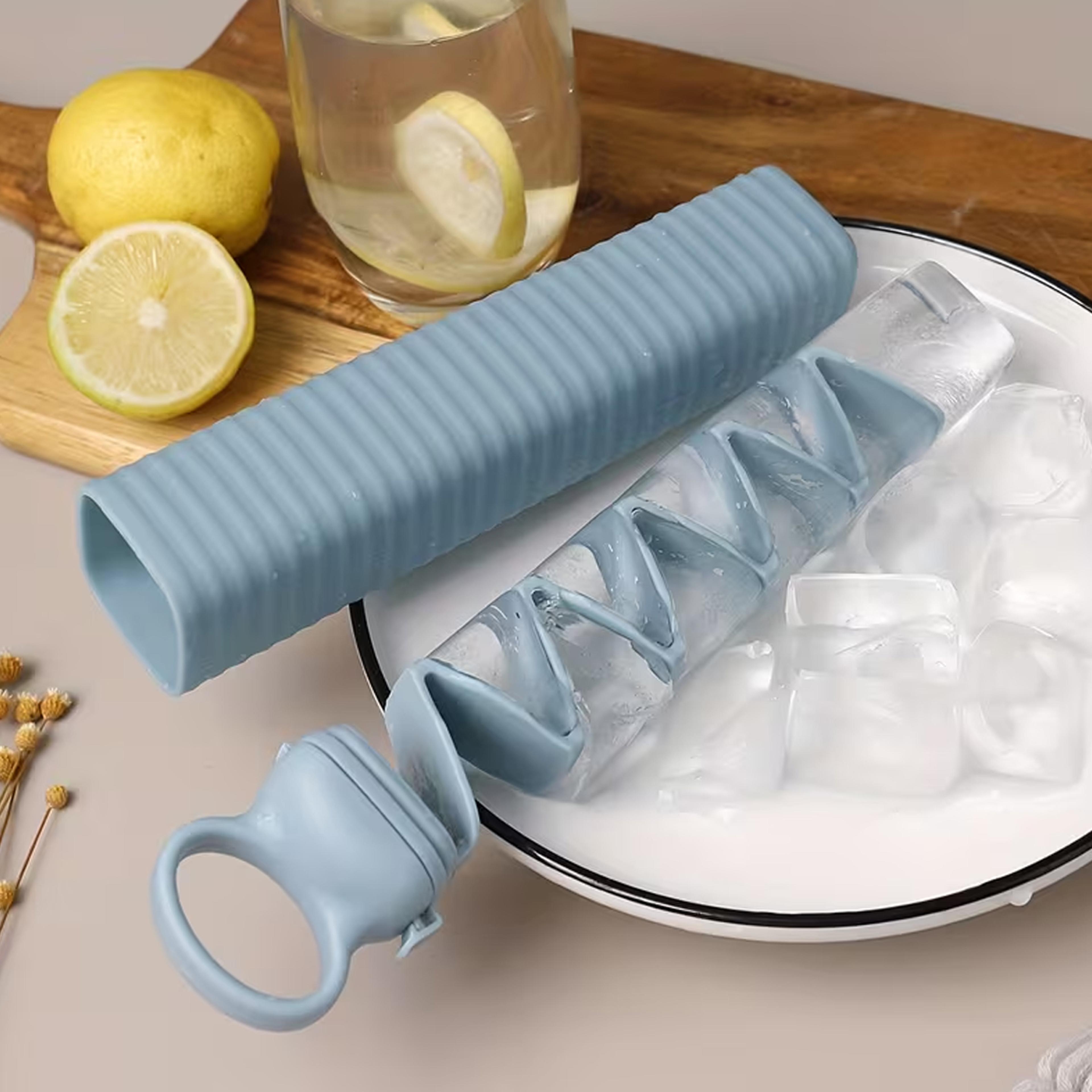 pull out silicone ice cube tray long strip quick freeze ice maker for home kitchen