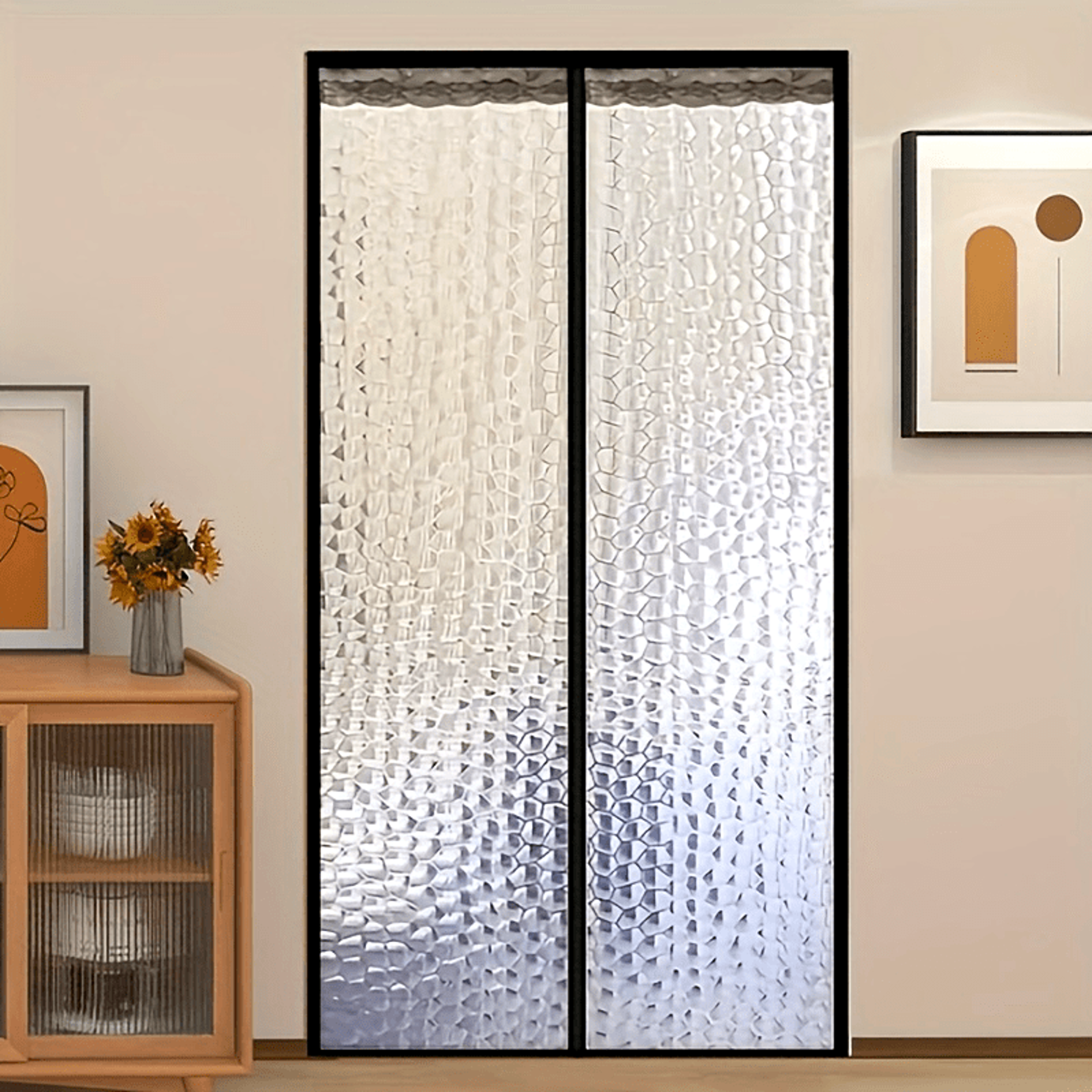 thermal insulated door curtain windproof energy saving room partition