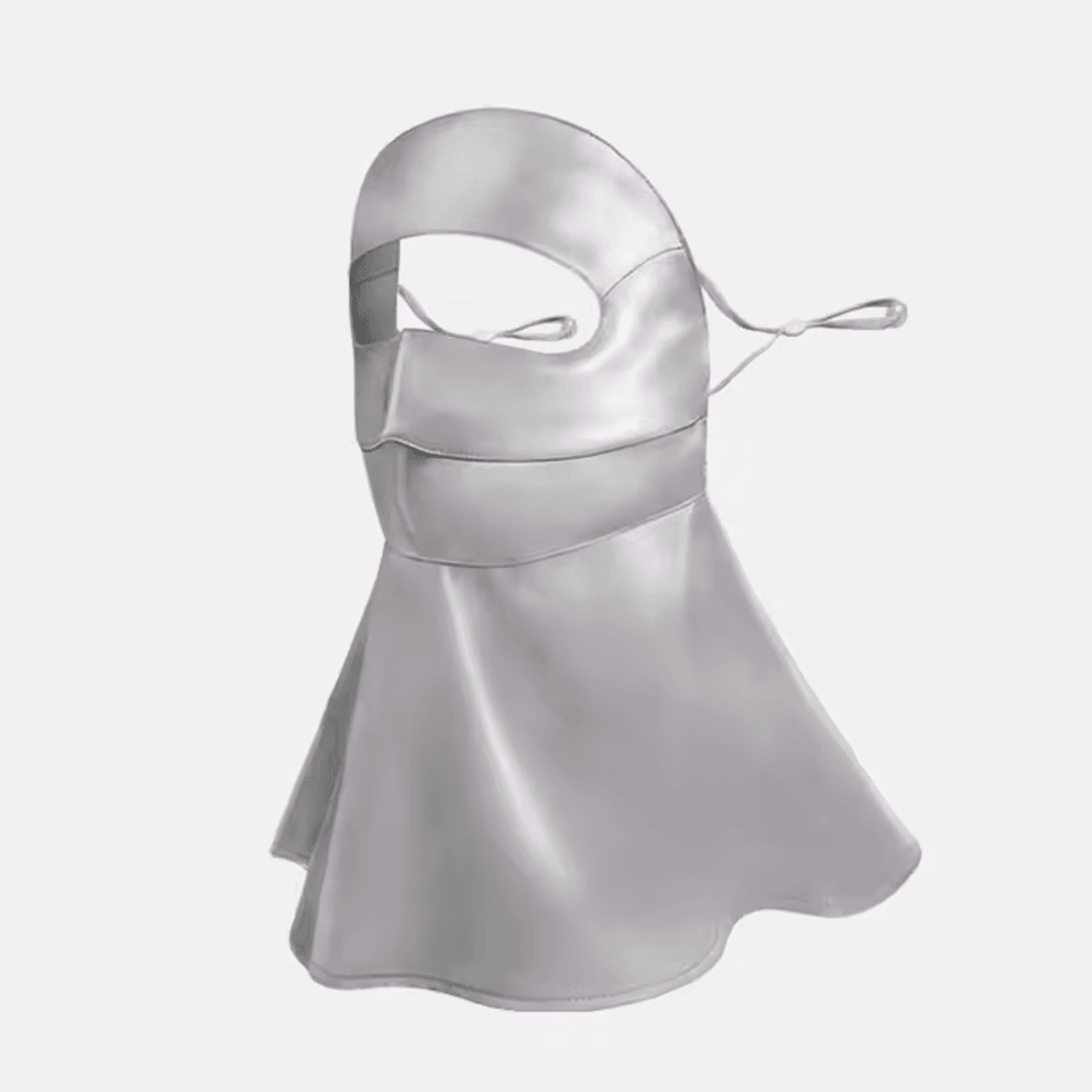 pure mulberry silk uv protection face & neck veil mask for women