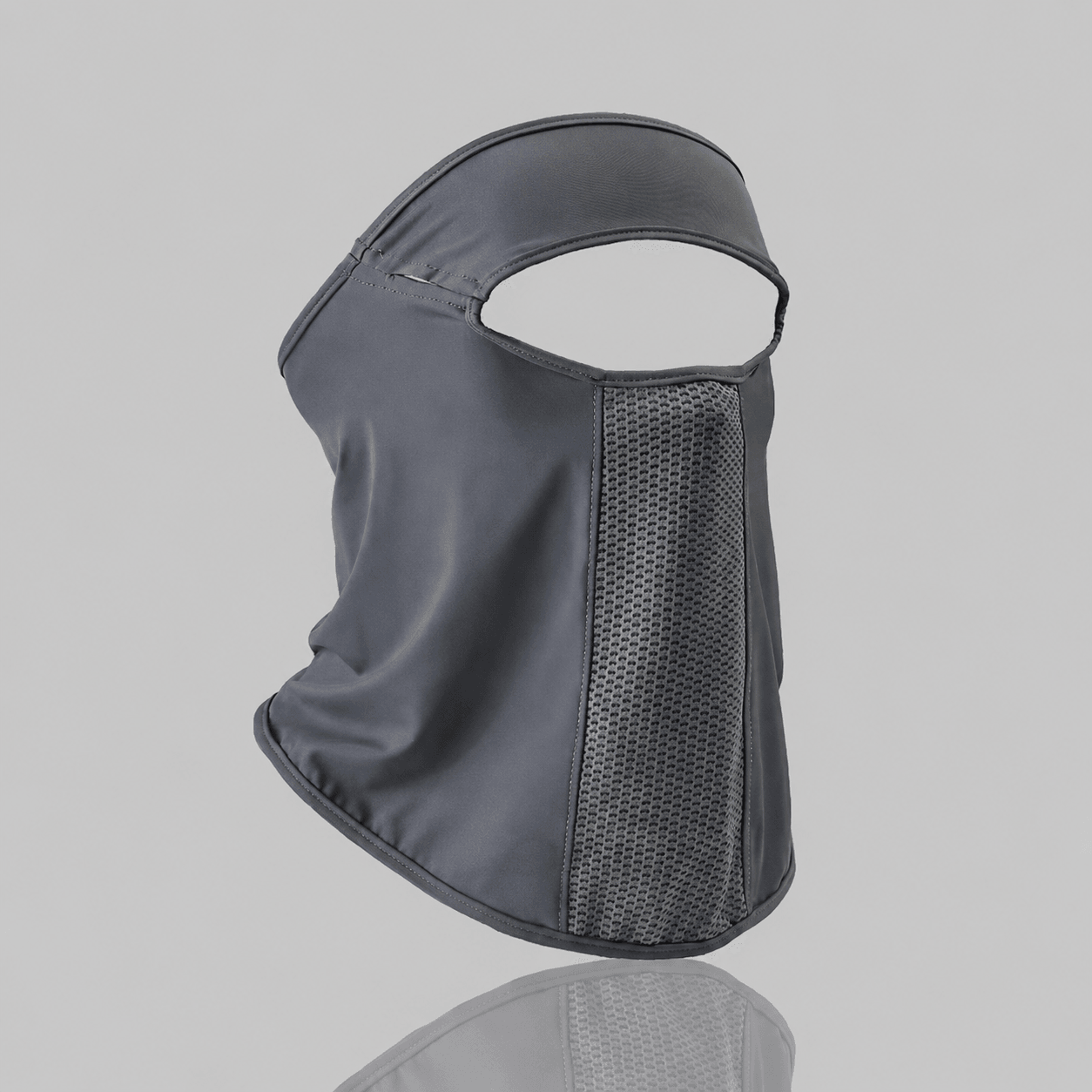 ice silk uv protection face veil mask with eyeglass opening for outdoor sports & summer wear