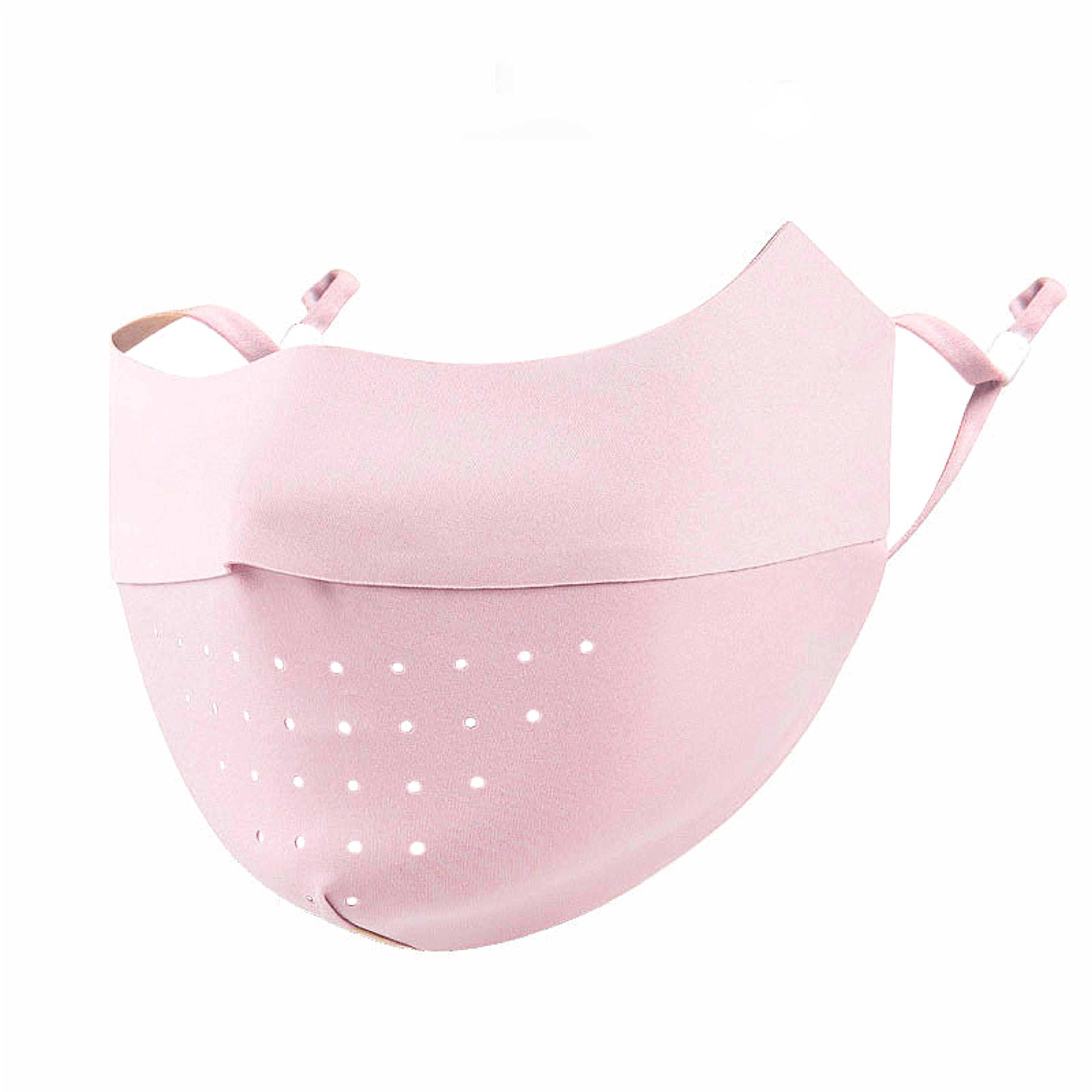 ice silk sun protection face mask for running, cycling & outdoor sports