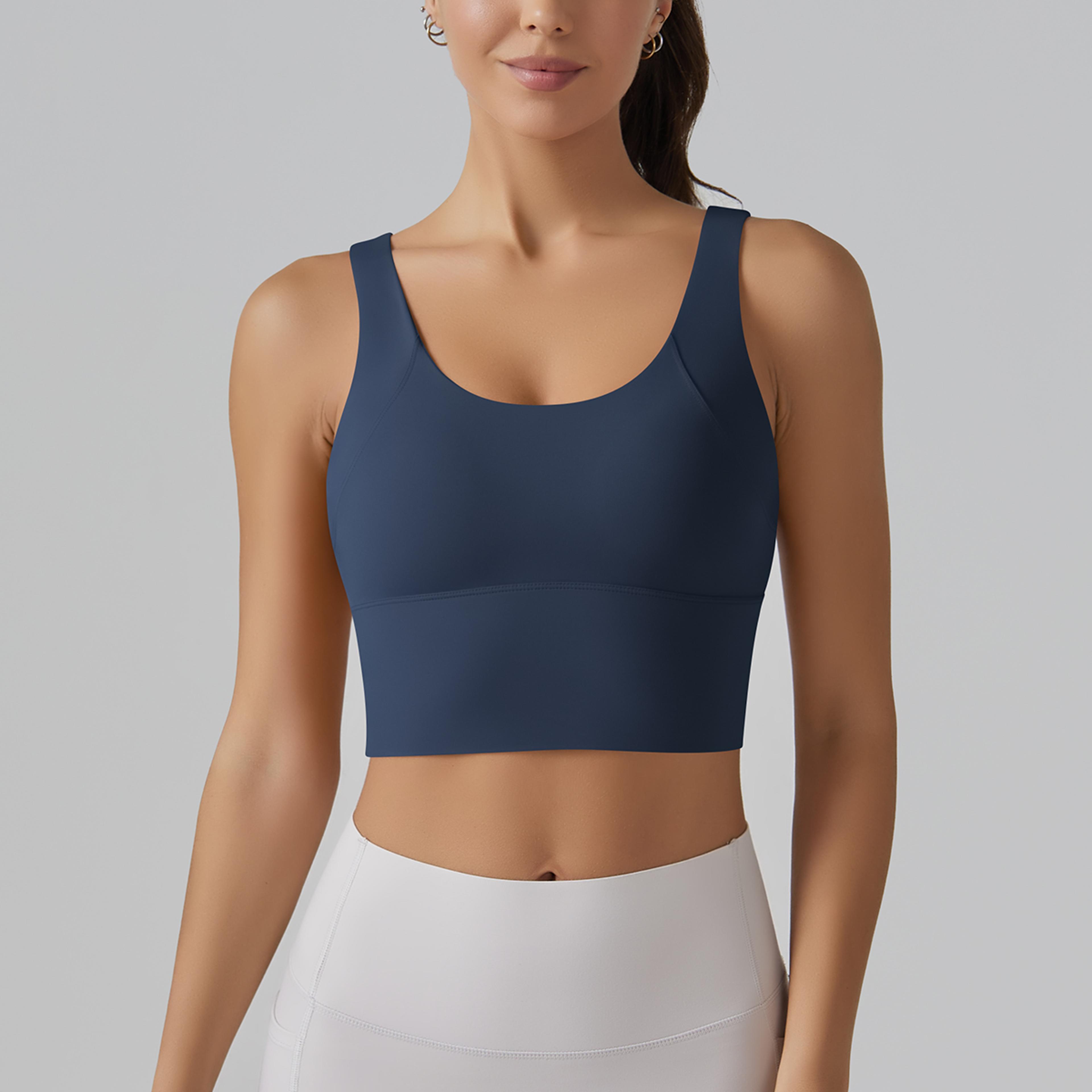 flex lift seamless sports bra for women shockproof yoga bra & fitness tank tops