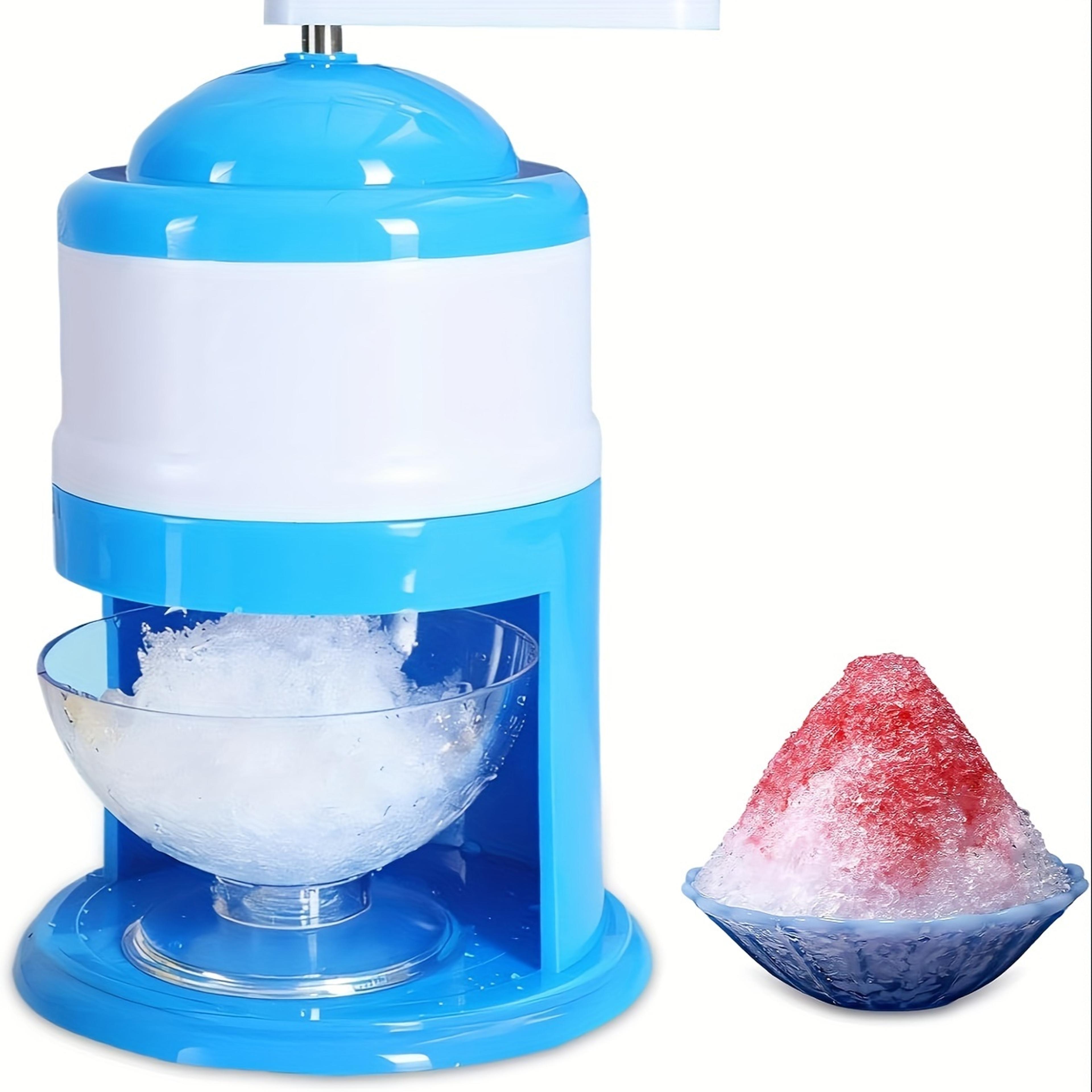 chill hand crank ice shaver machine & snow cone maker for slushies and frozen drinks