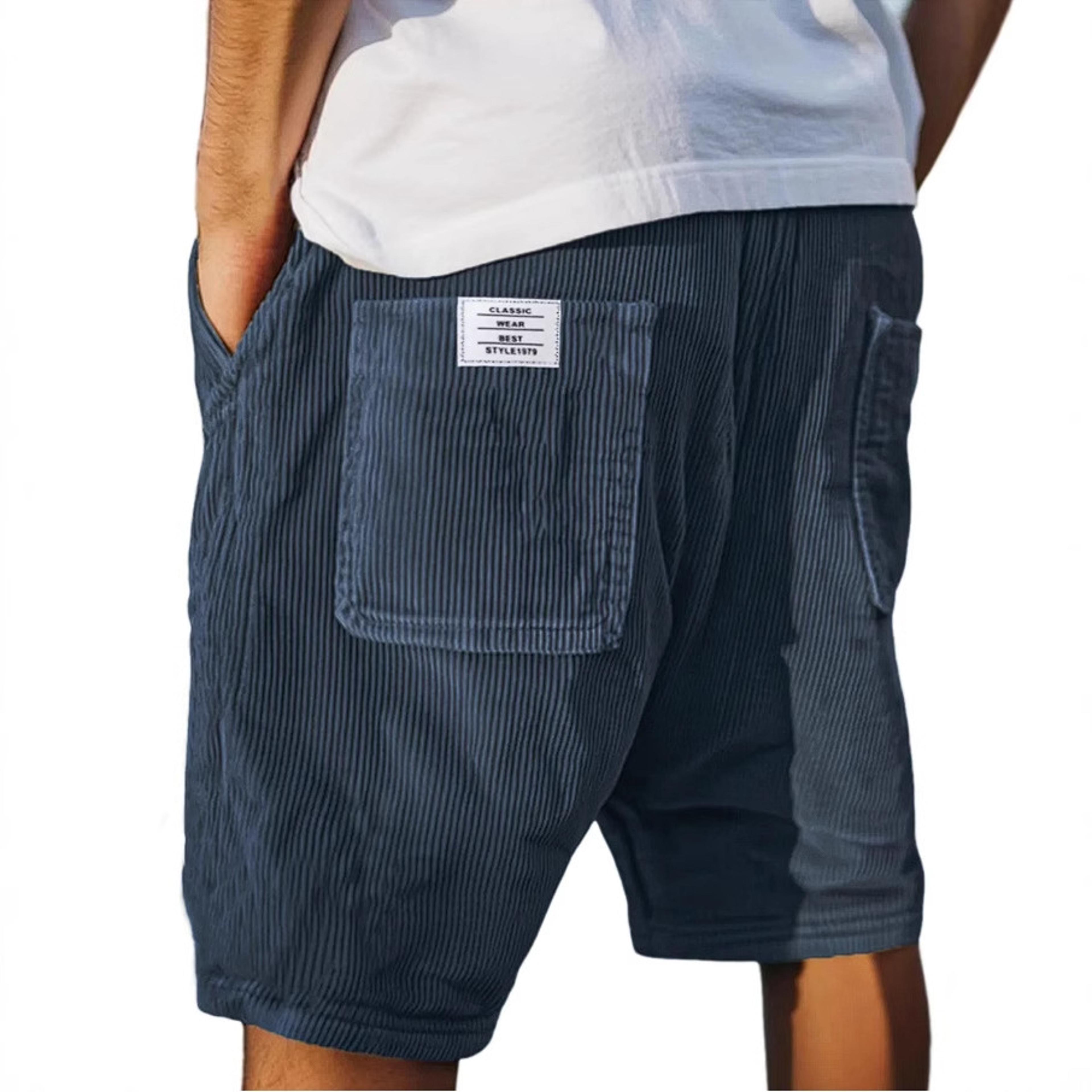 mens corduroy drawstring athletic shorts casual summer corduroy shorts for everyday comforts