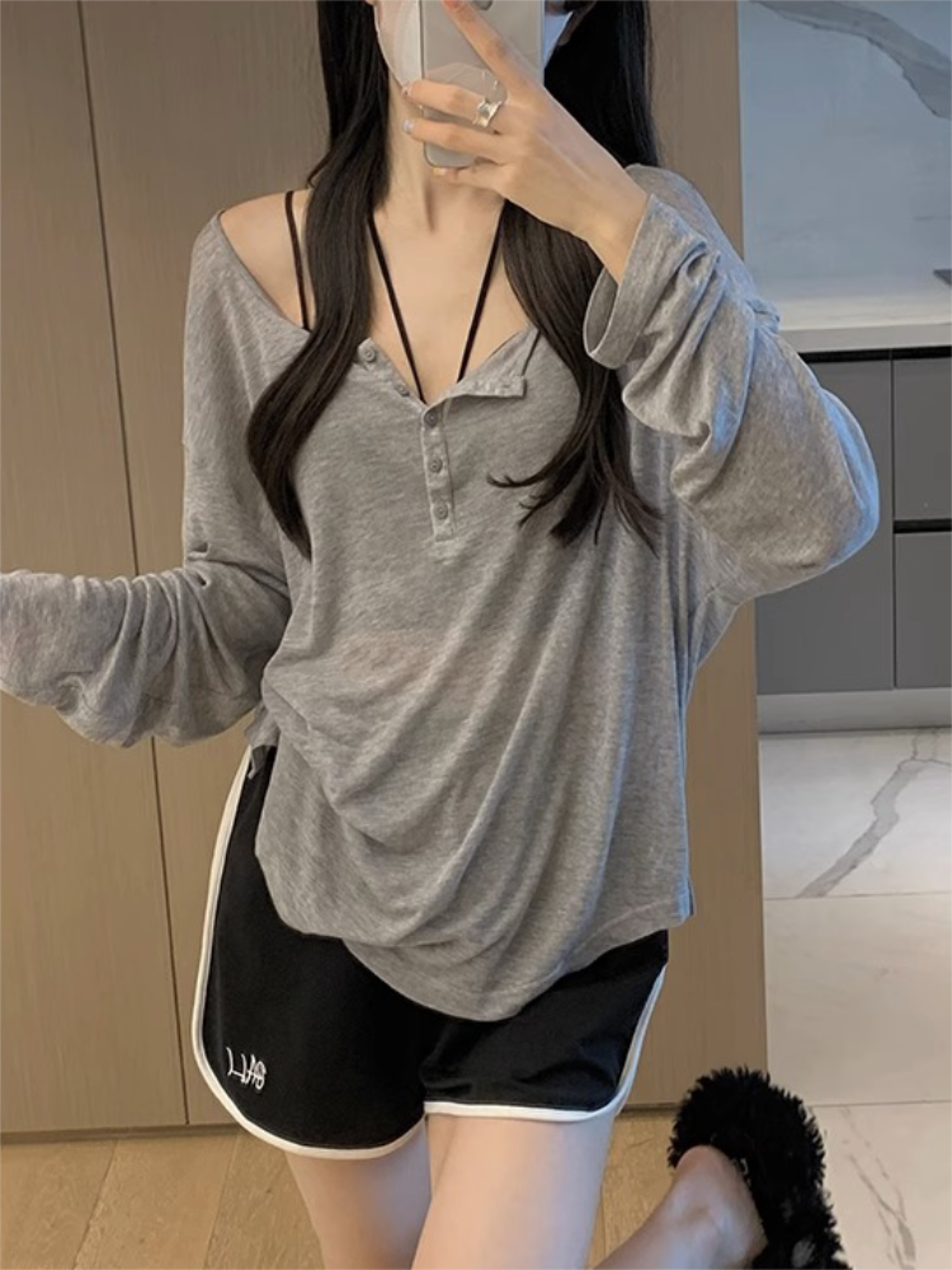 elegant slim fit long sleeve women's t shirt casual autumn basic top
