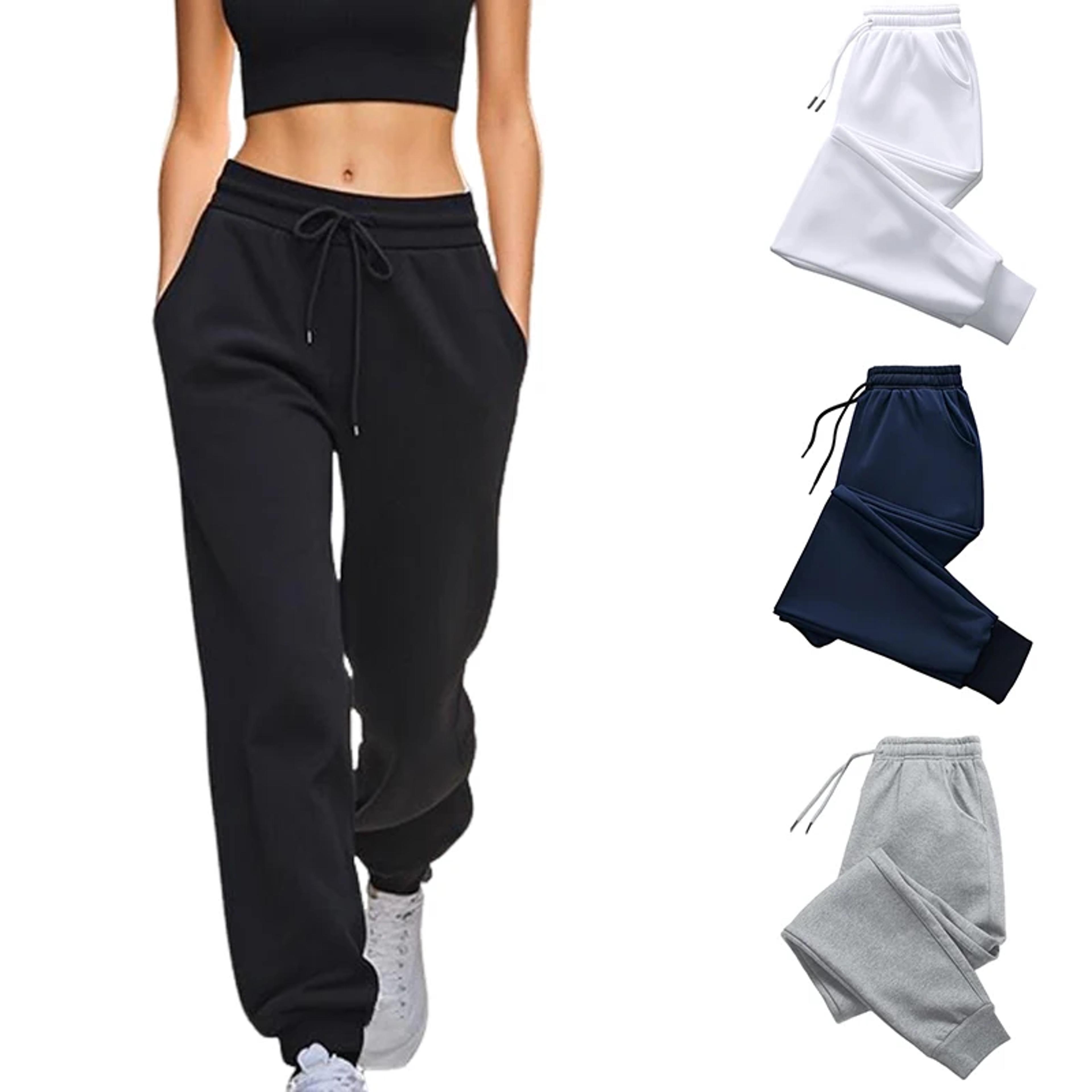 womens everyday comfort jogger sweatpants for lounge, travel & active wear