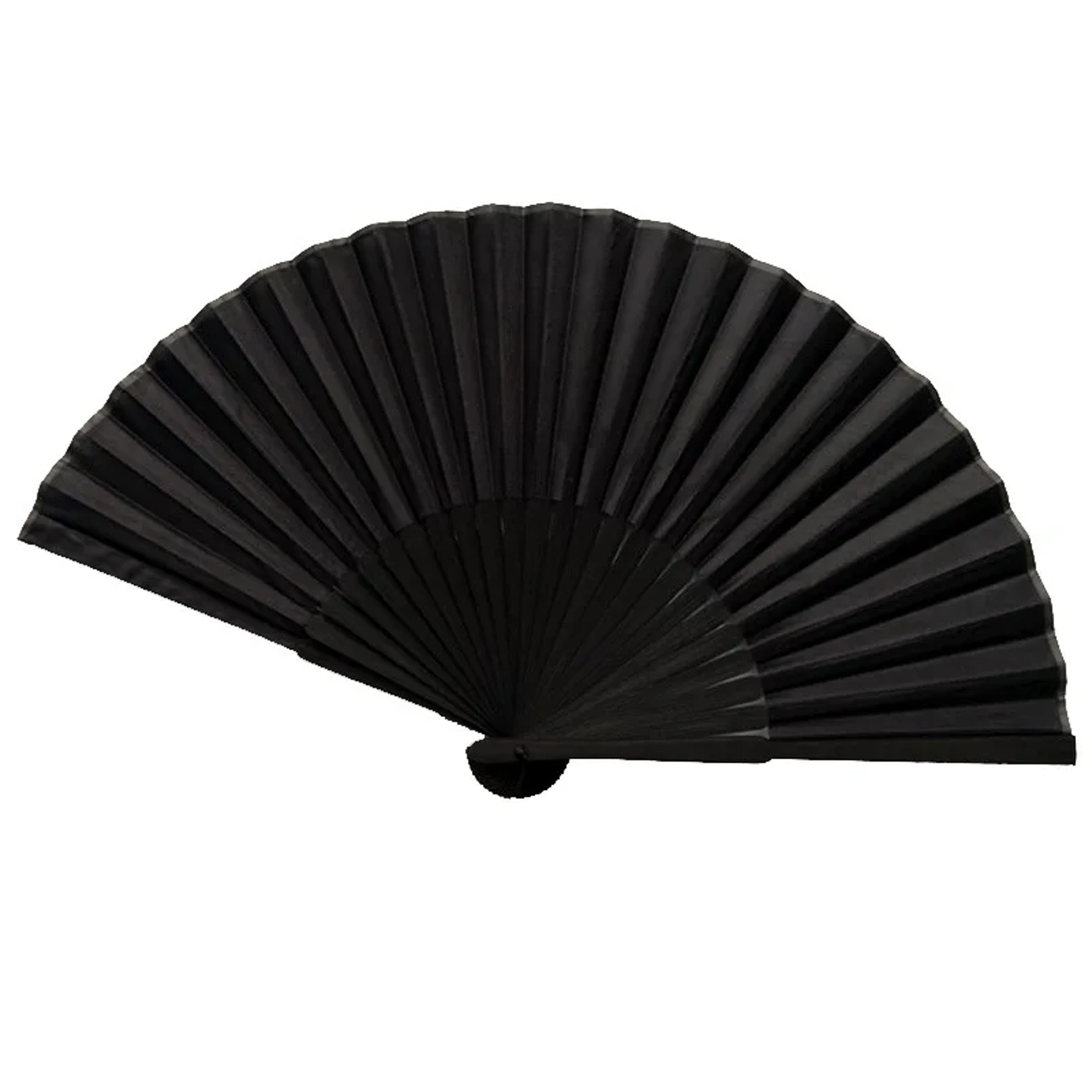 vintage black folding hand fan for weddings, dance performances & elegant party decors