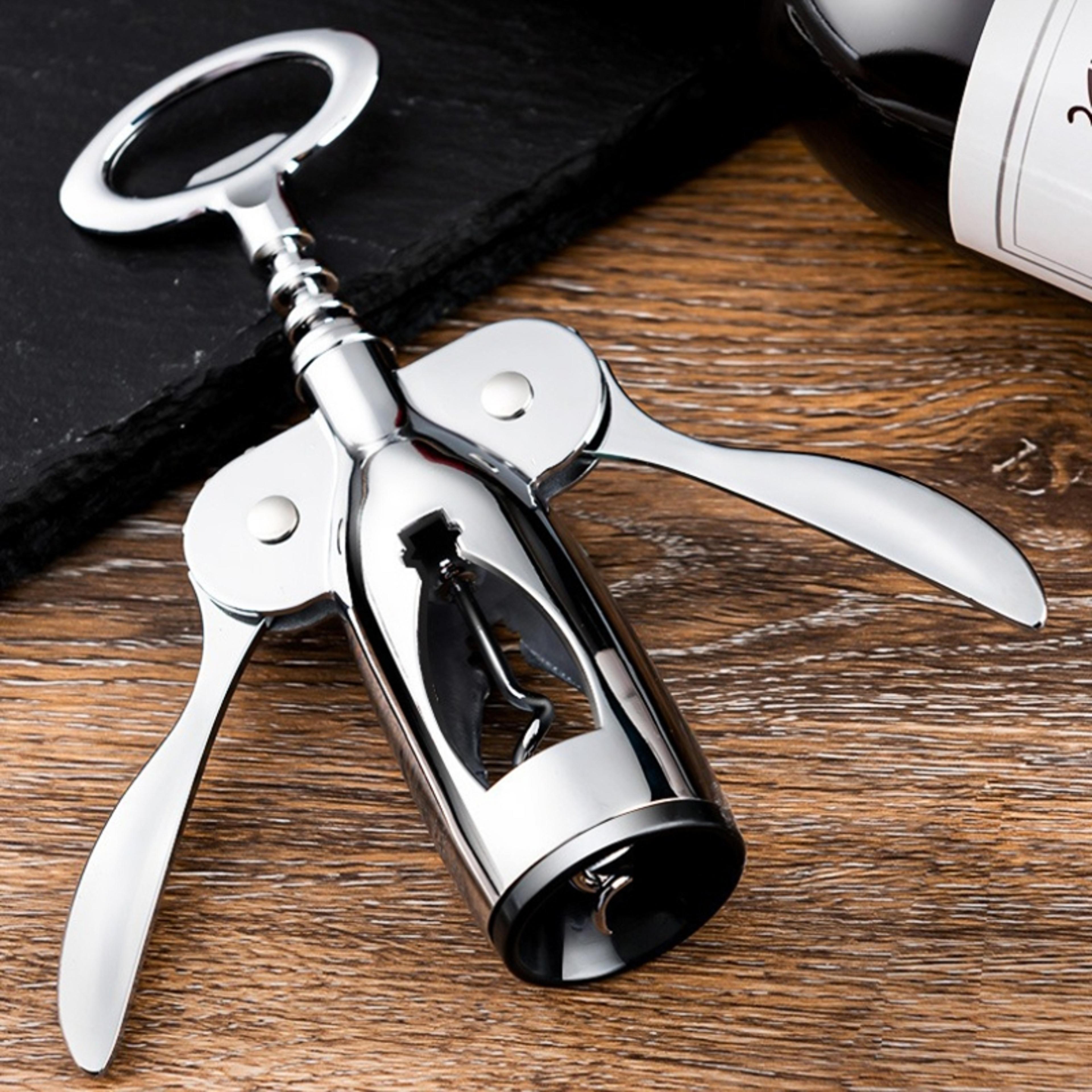premium stainless steel wine opener portable cork remover for effortless bottle opening