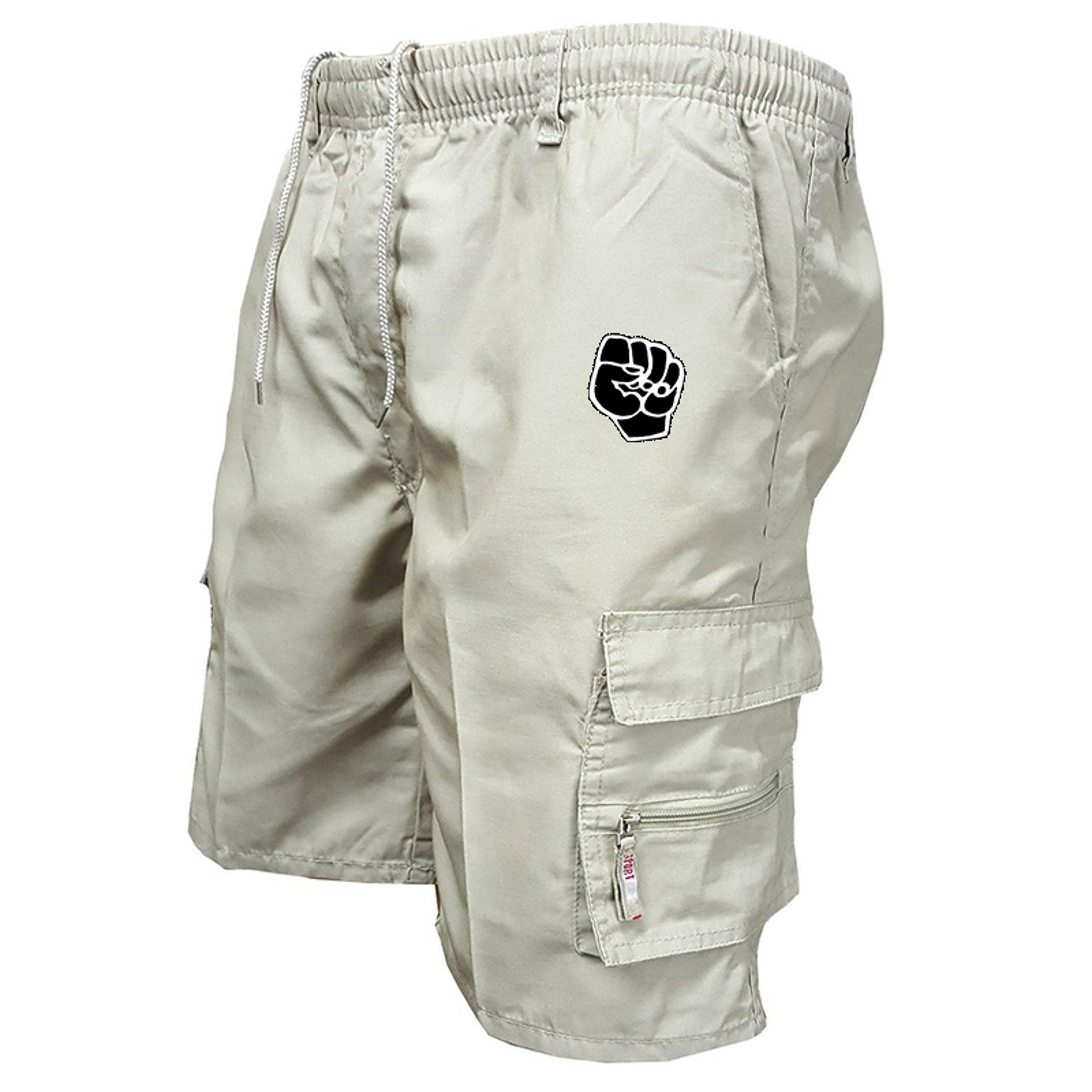 rugged mens cargo shorts with multi pockets for outdoor hiking & everyday wear