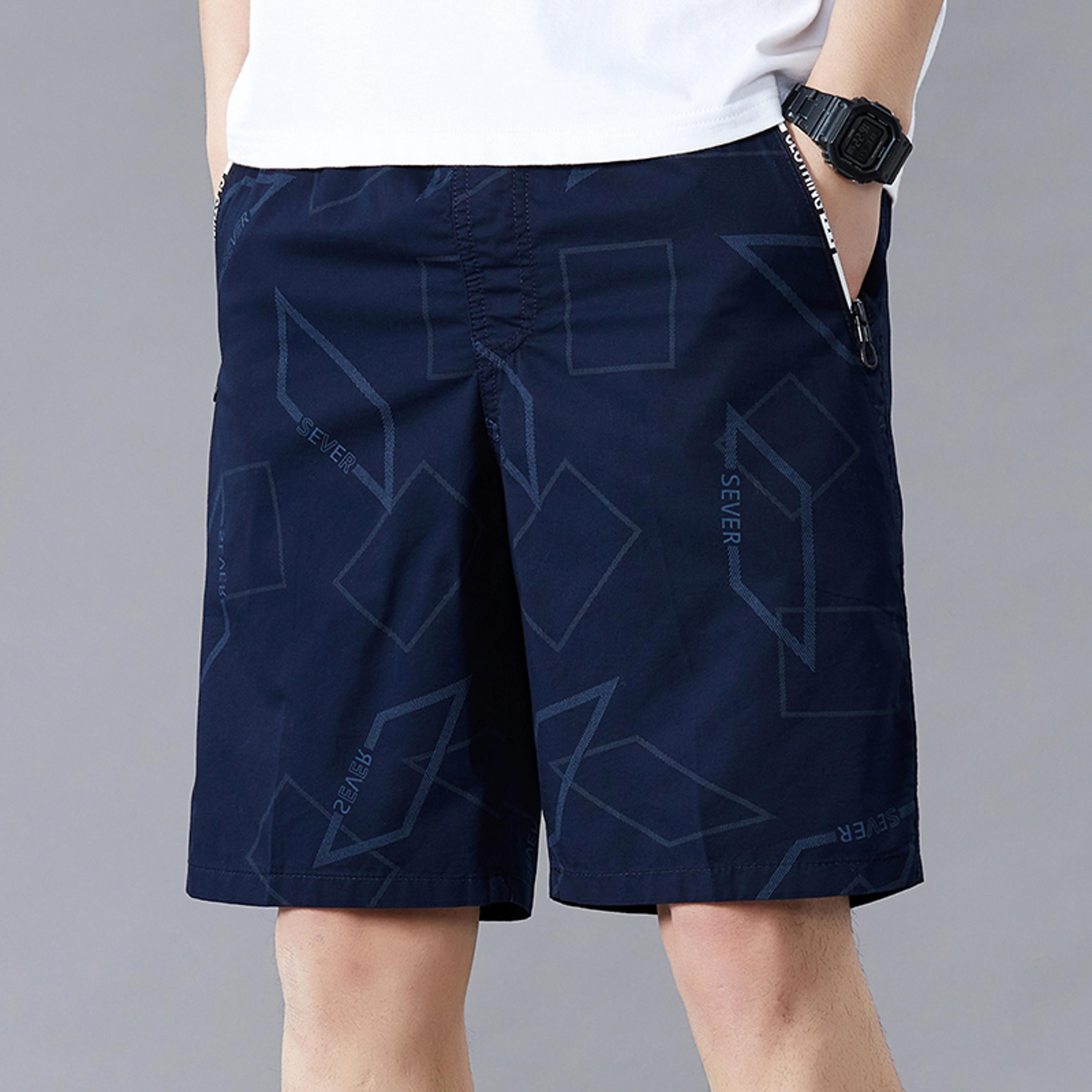 mens summer cotton plaid golf shorts with zipper pockets relaxed fit beach casual shorts