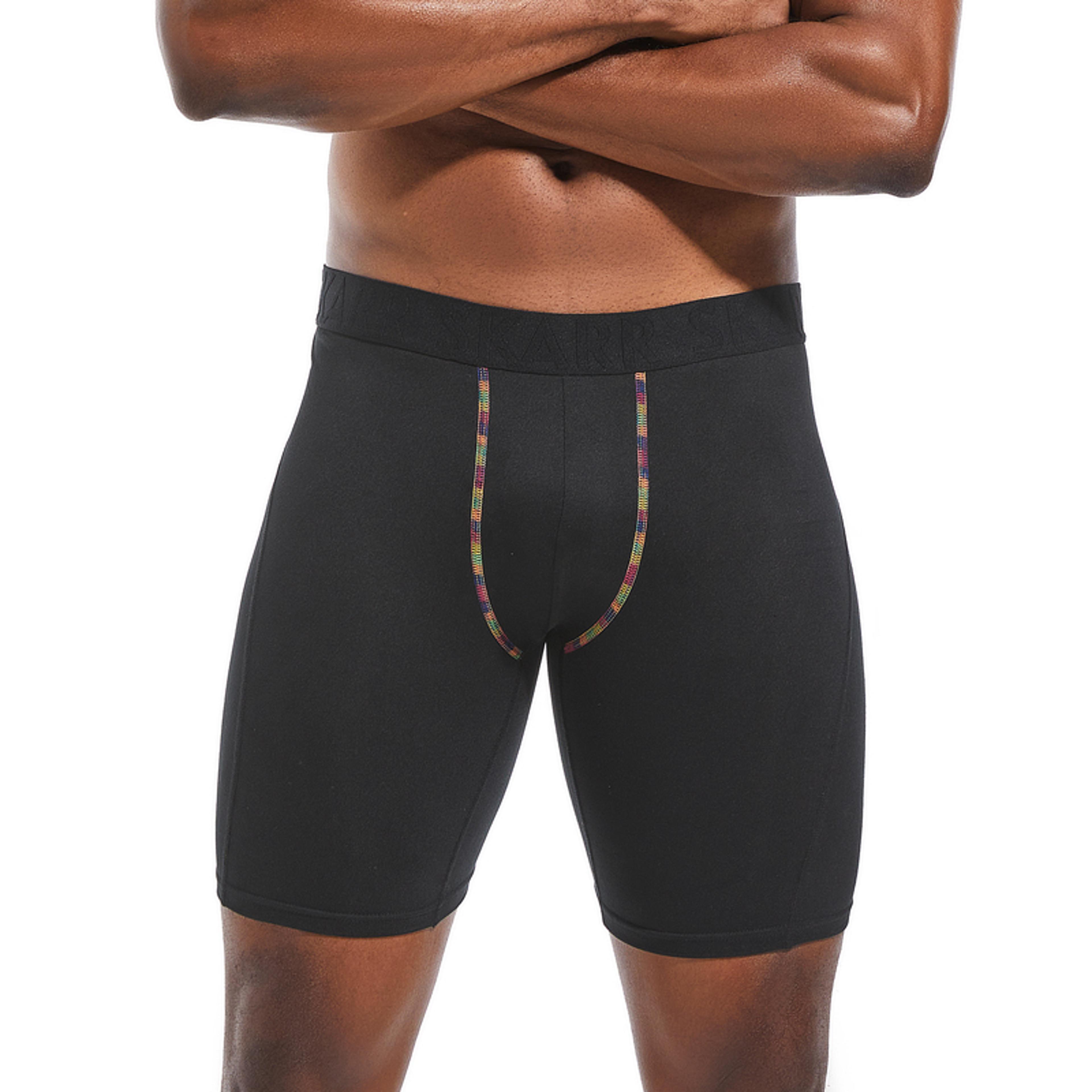 comfort flex long men's boxer briefs stretch boxer shorts for all day comfort