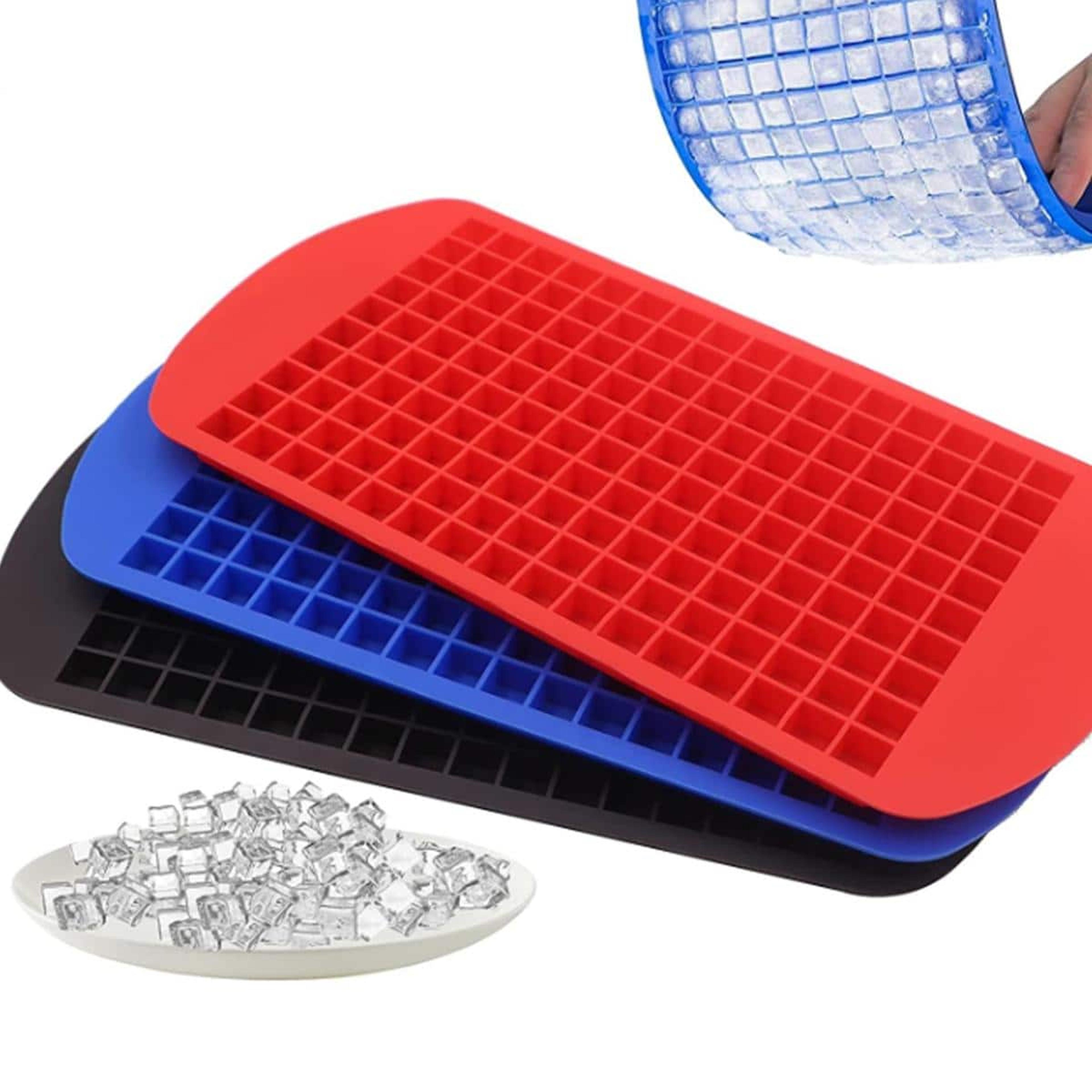 mini cube silicone ice tray grid small ice cube mold for drinks cocktails and coffee