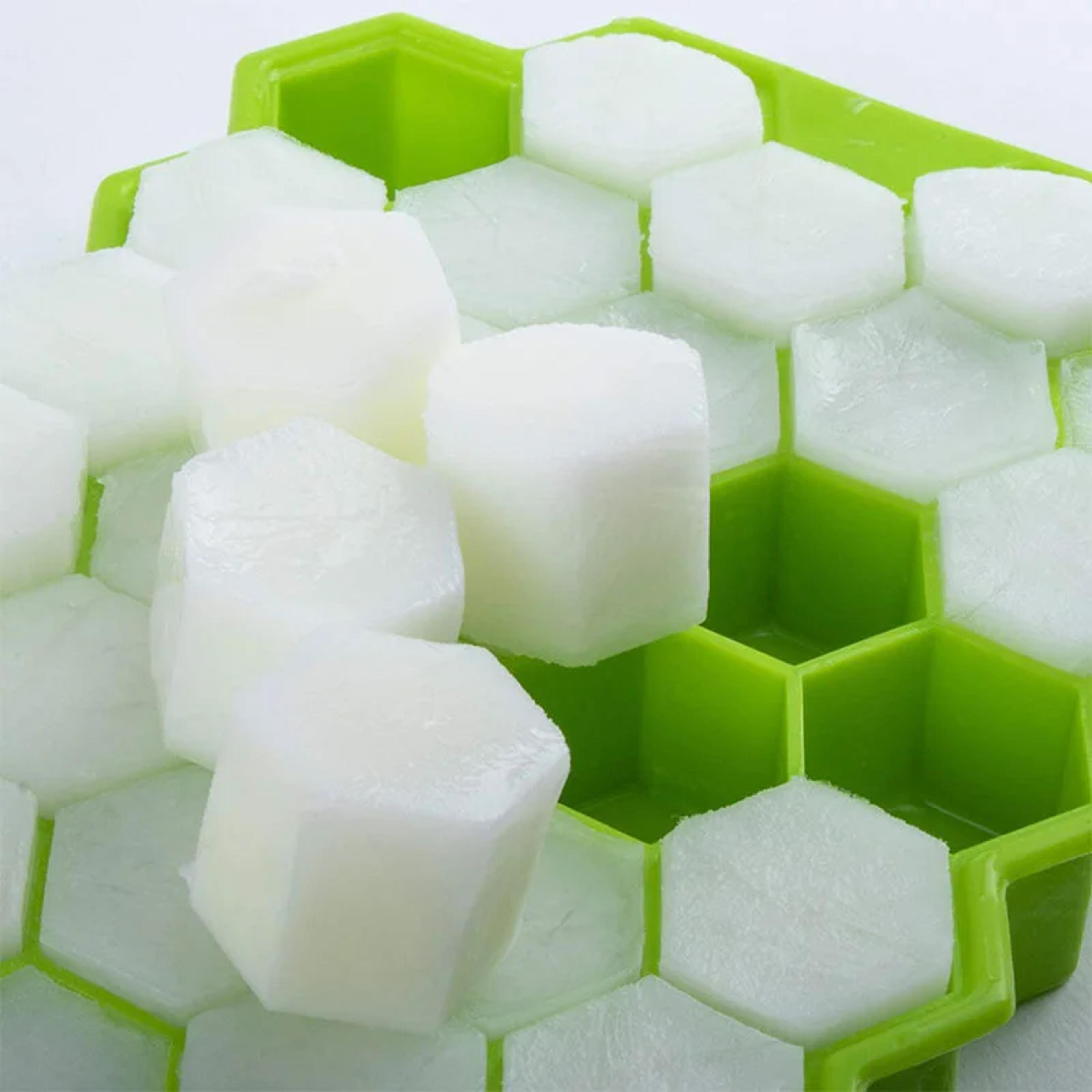 honeycomb silicone ice cube tray food grade whiskey ice mold for cocktails & everyday drinks