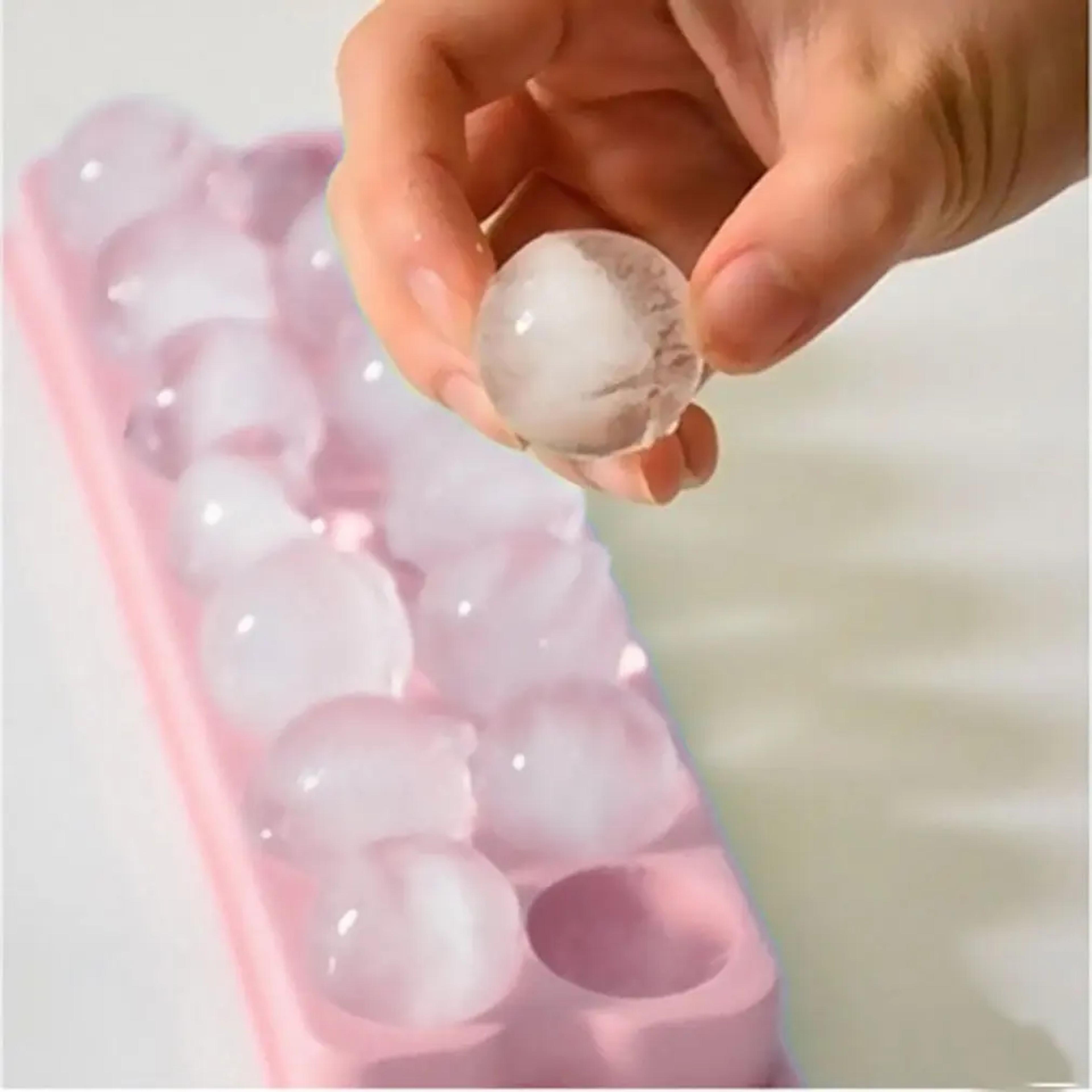 hole hockey puck ice mold silicone round ice cube tray for drinks, whiskey & diy frozen treats