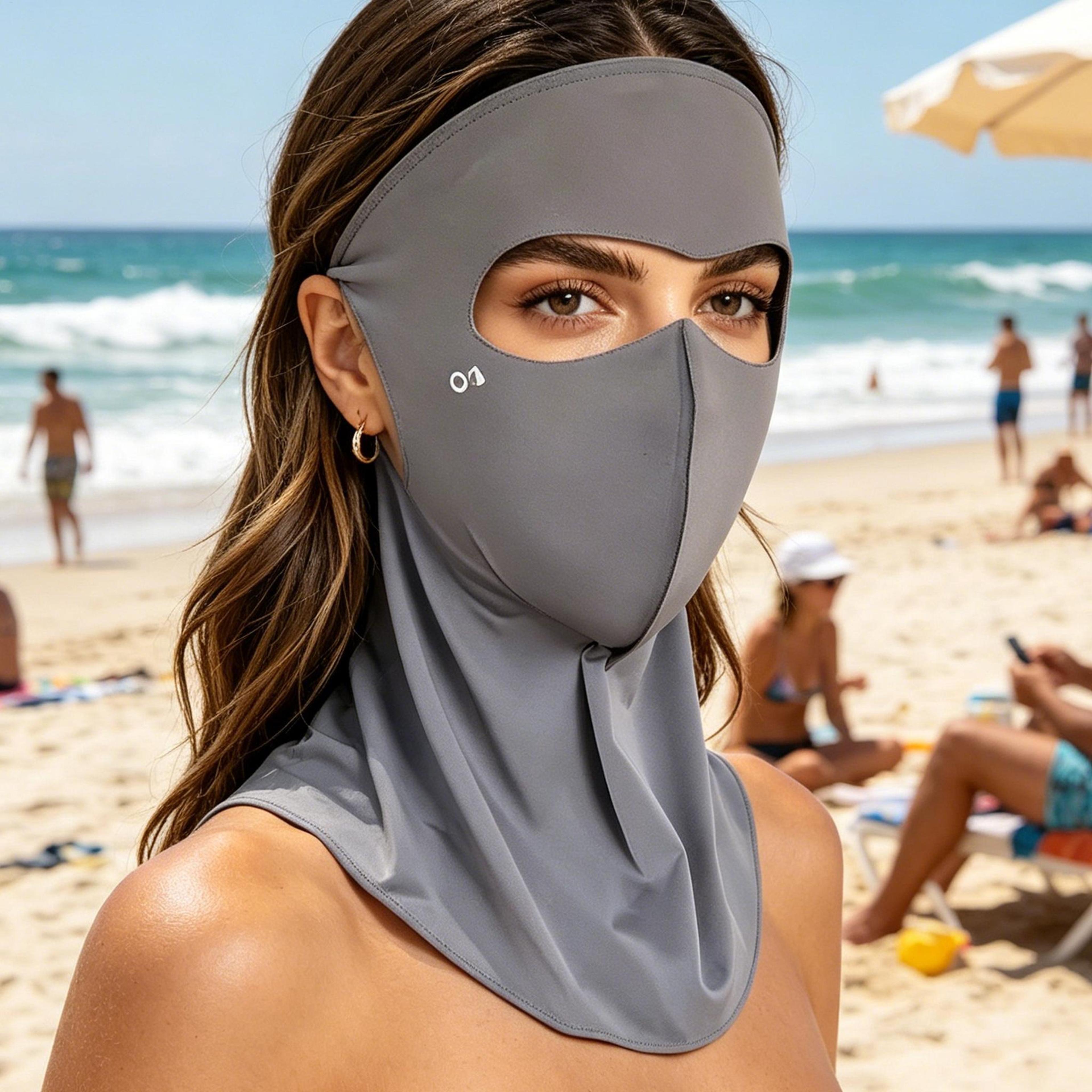 upf uv face cover breathable sun protection face mask for cycling, hiking & outdoor sports