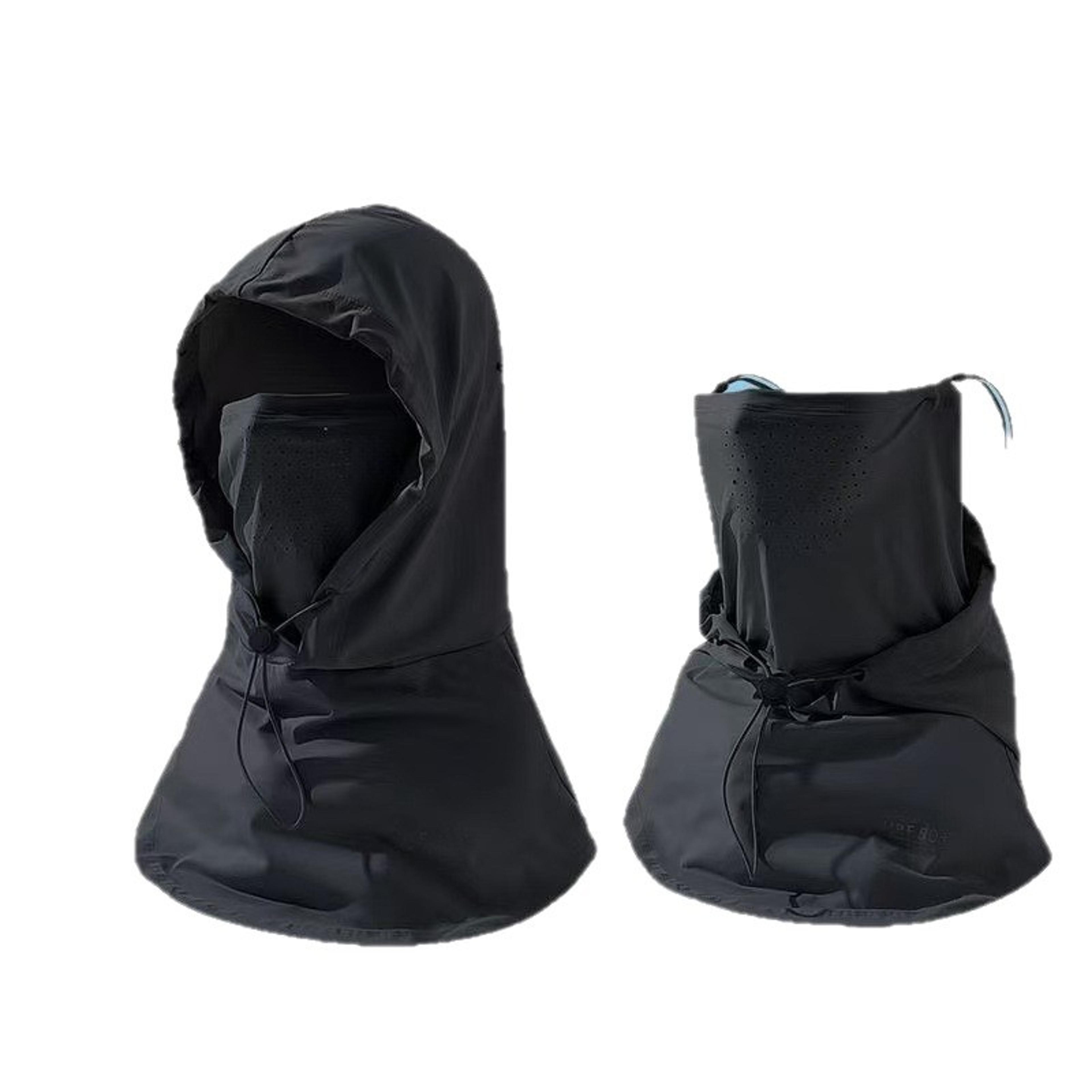 cooling sun protection hat with uv face cover & breathable neck gaiter for women