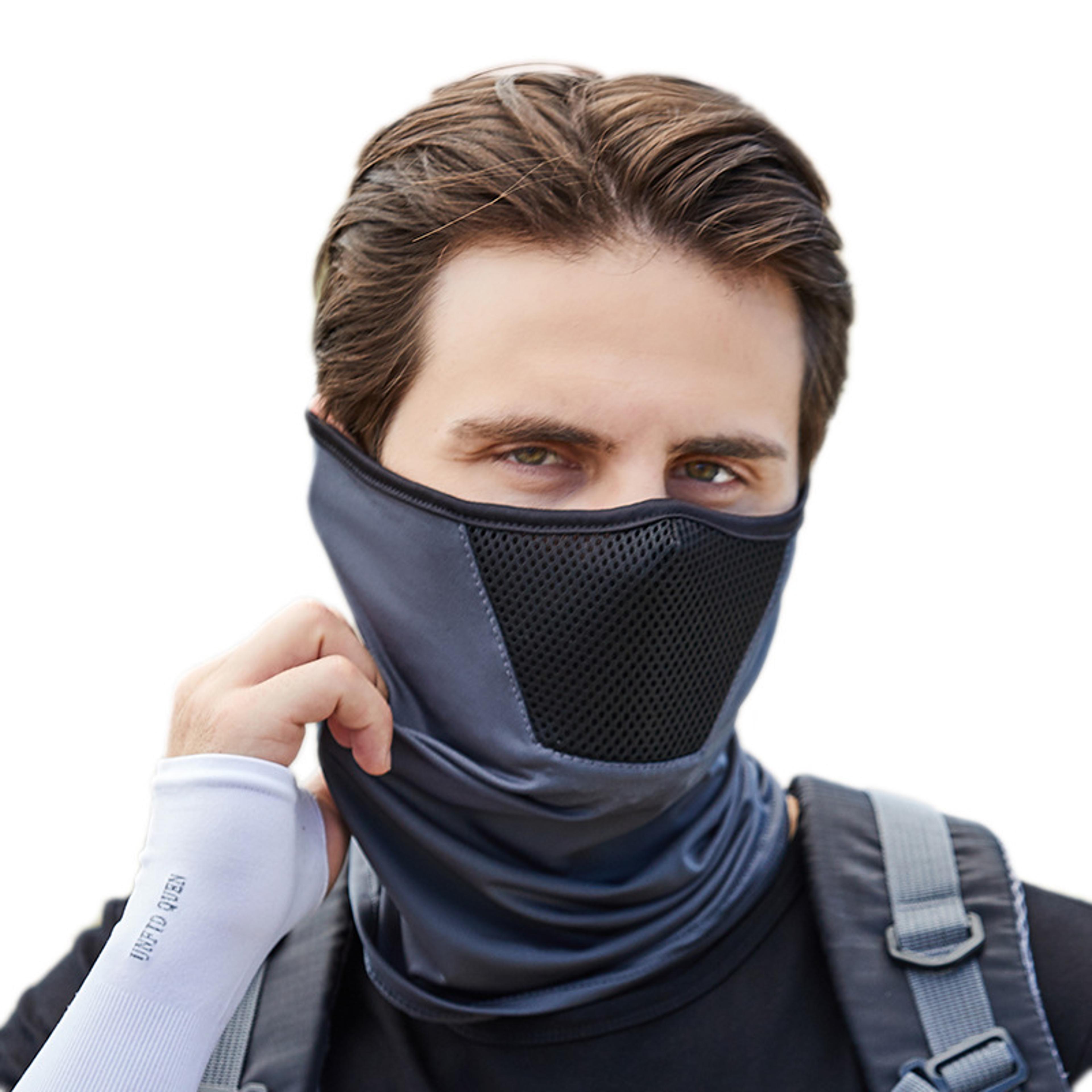 cooling neck gaiter uv protection face cover breathable motorcycle hiking mask