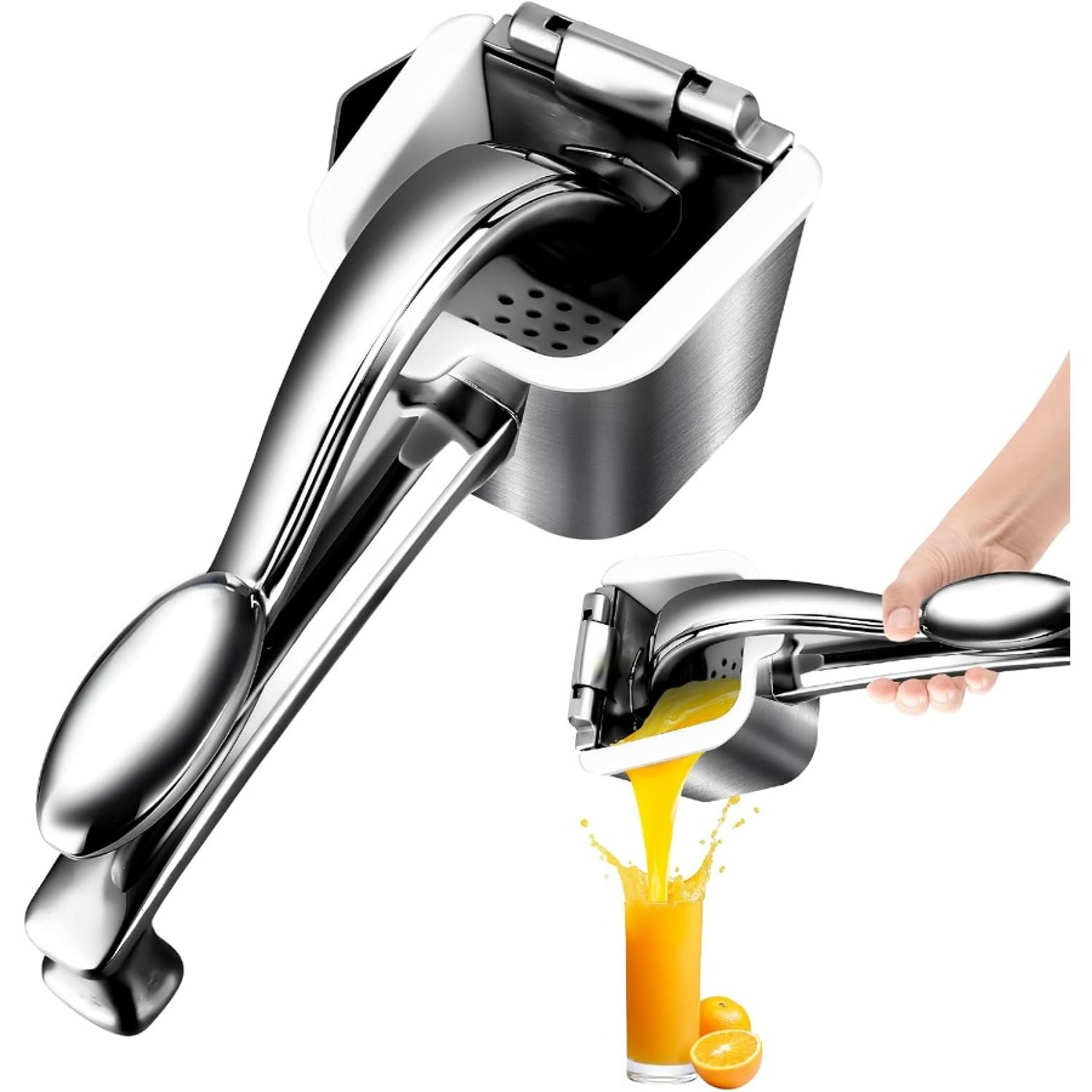 premium stainless steel citrus juicer manual lemon squeezer with non slip grip