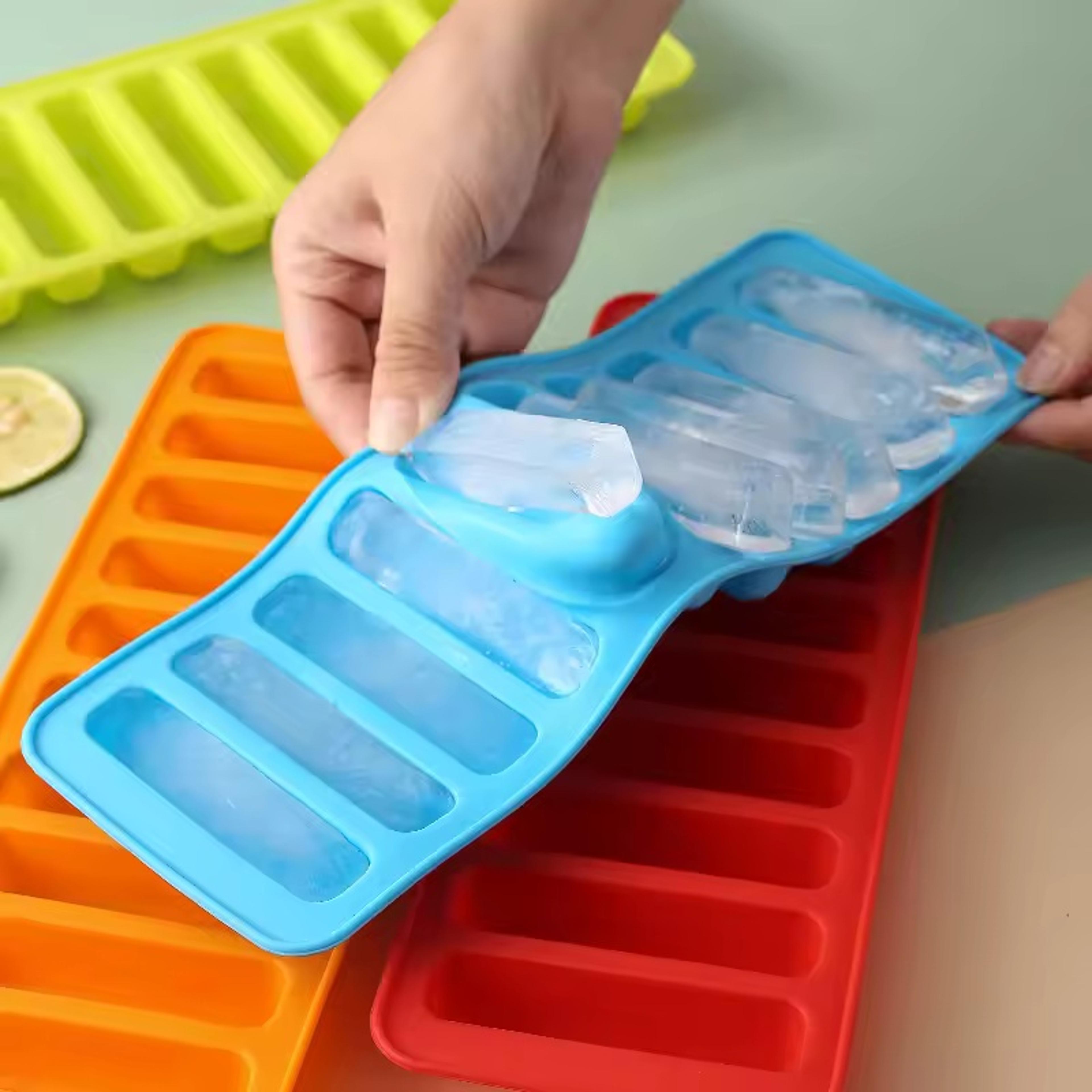 silicone ice stick tray for water bottles and reusable ice cubes