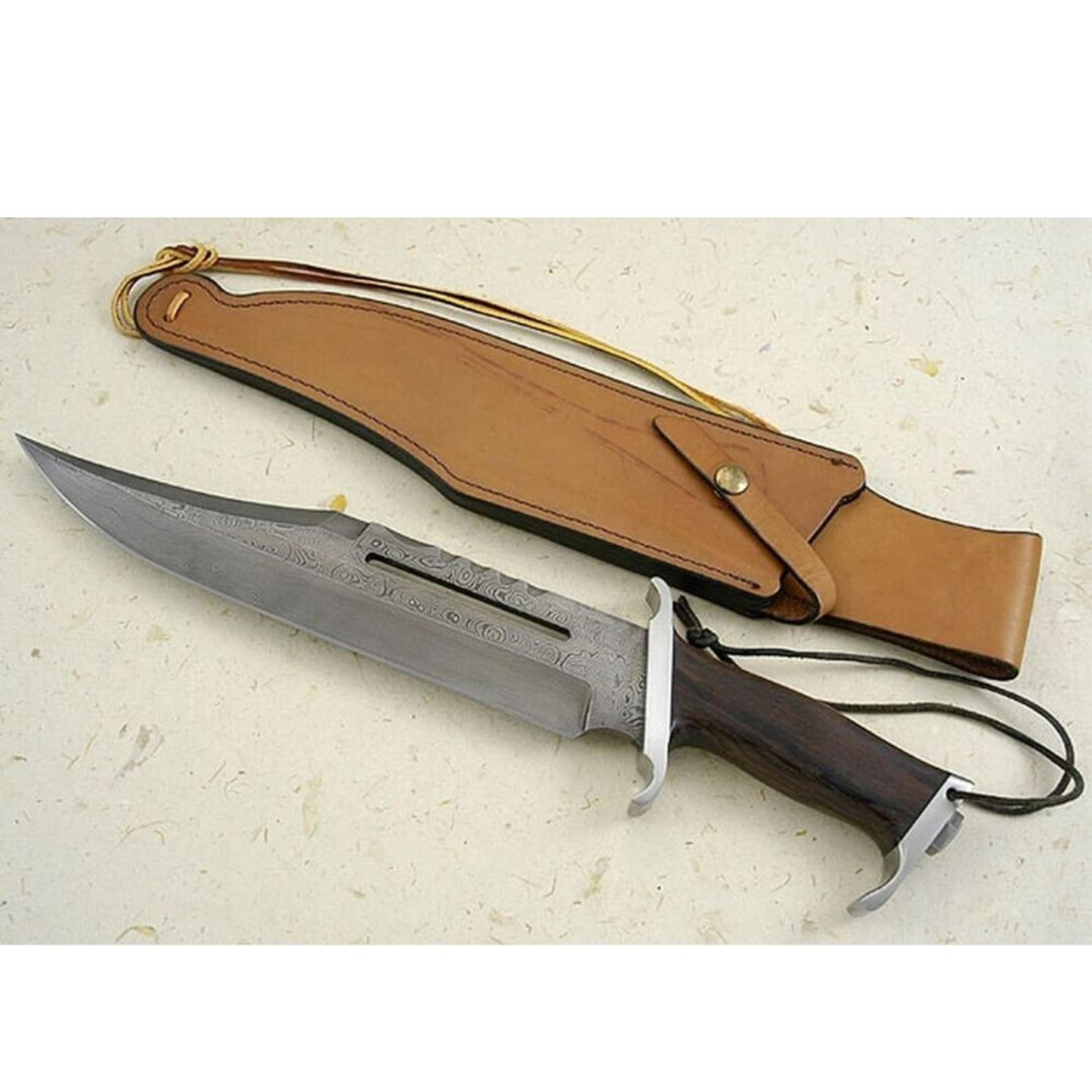 rambo bowie knife damascus steel knife survival outdoor camping knife gift for him special knife for