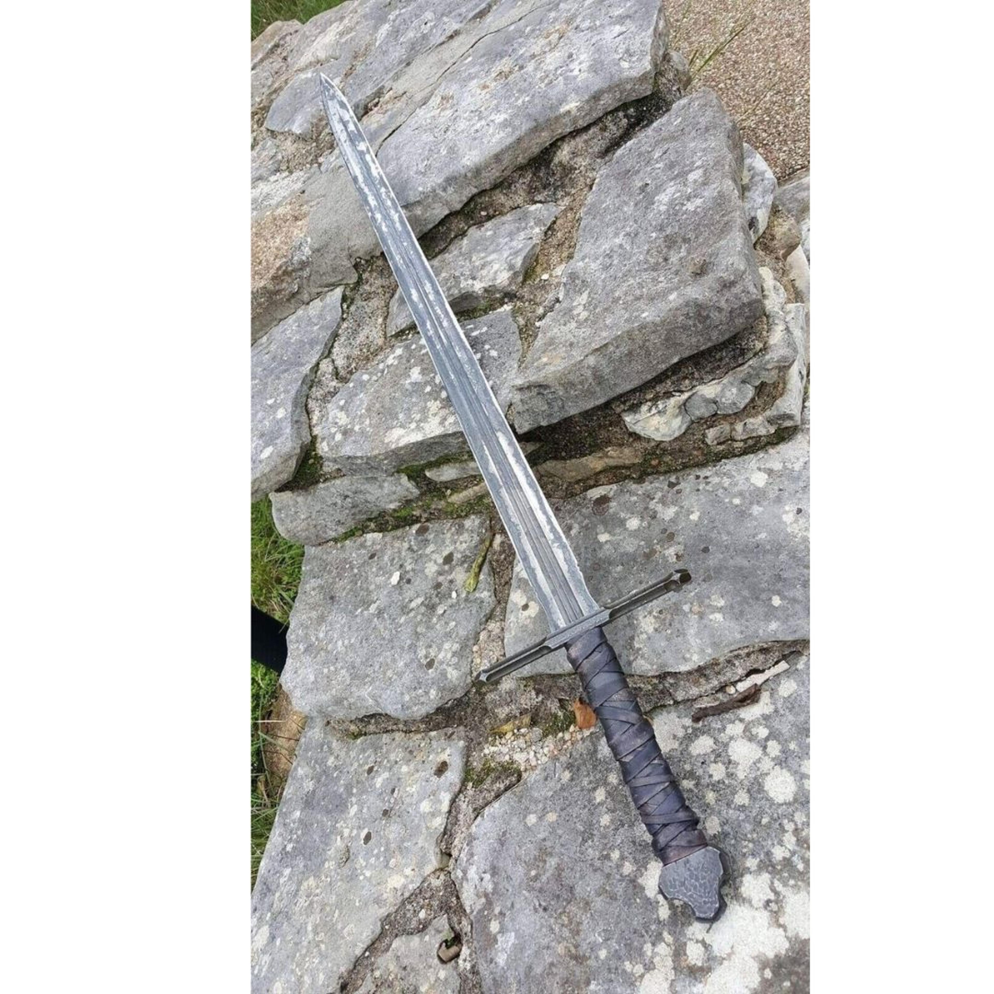 handmade sword | carbon steel full tang viking sword | double edged sword | new style replica sword | gift for him