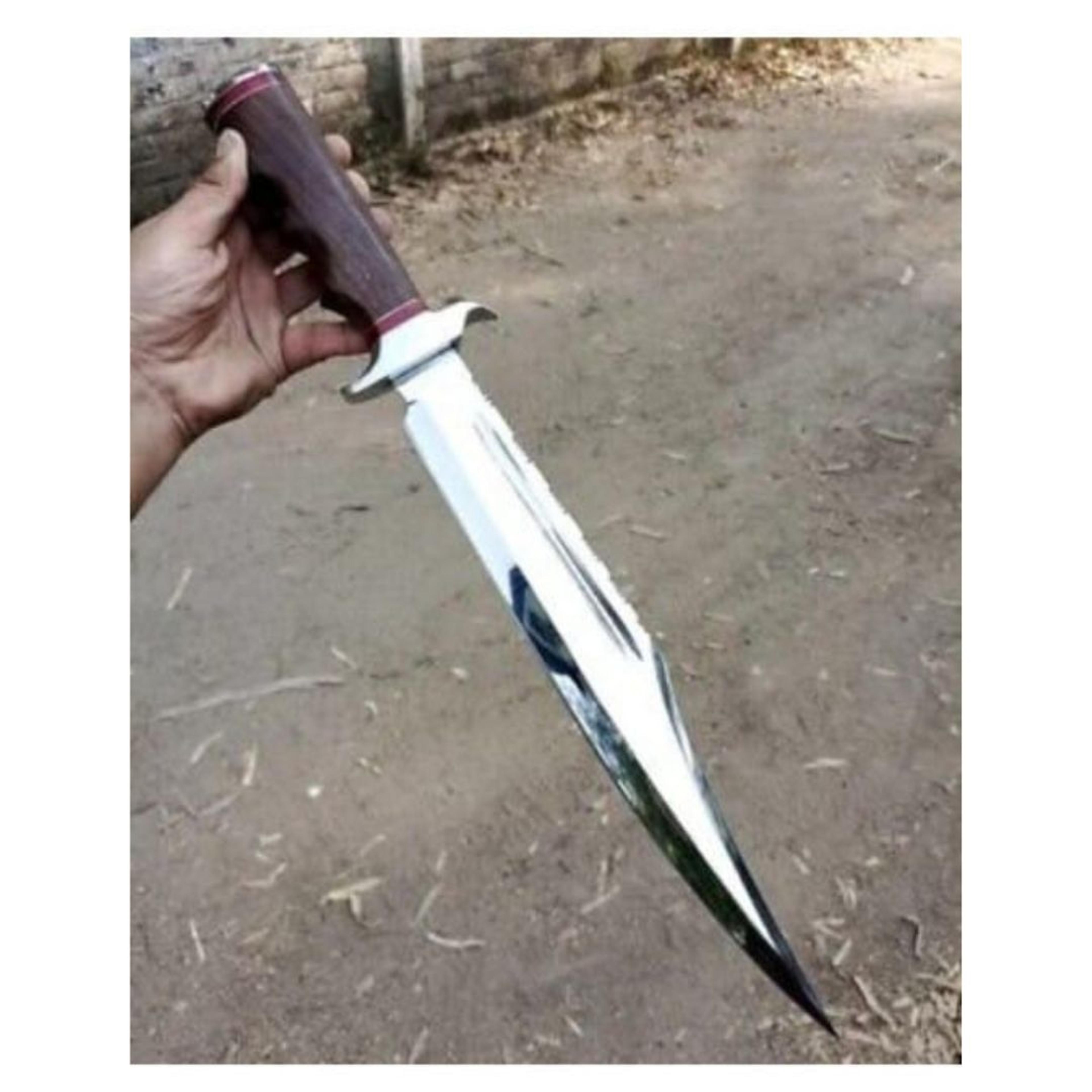 toothpick custom handmade bowie knife survival bowie d2 tool steel hunting camping knife gift for him special knife