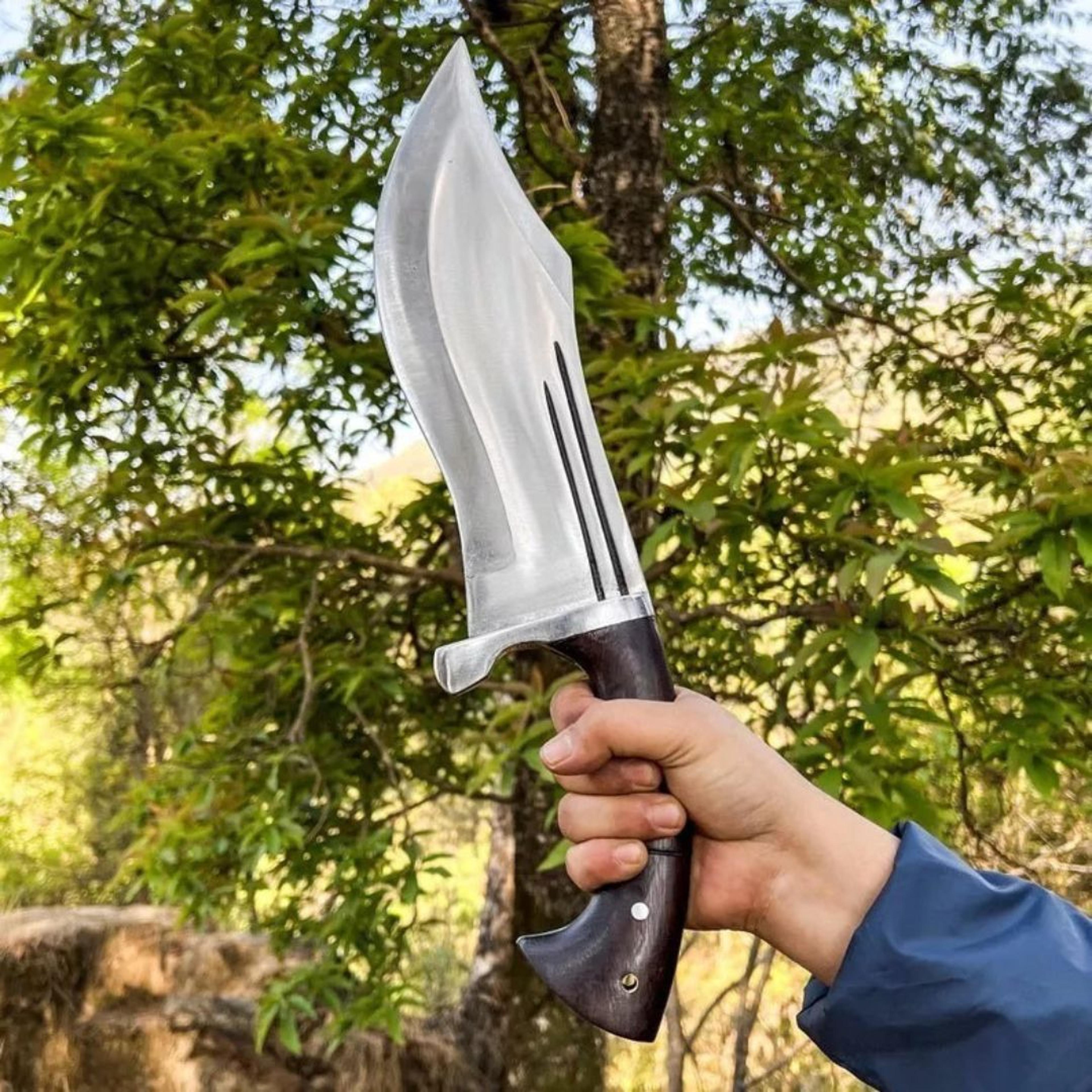 custom handmade fixed blade bowie knife tactical machete knife survival outdoor camping knife full tang knife bowie