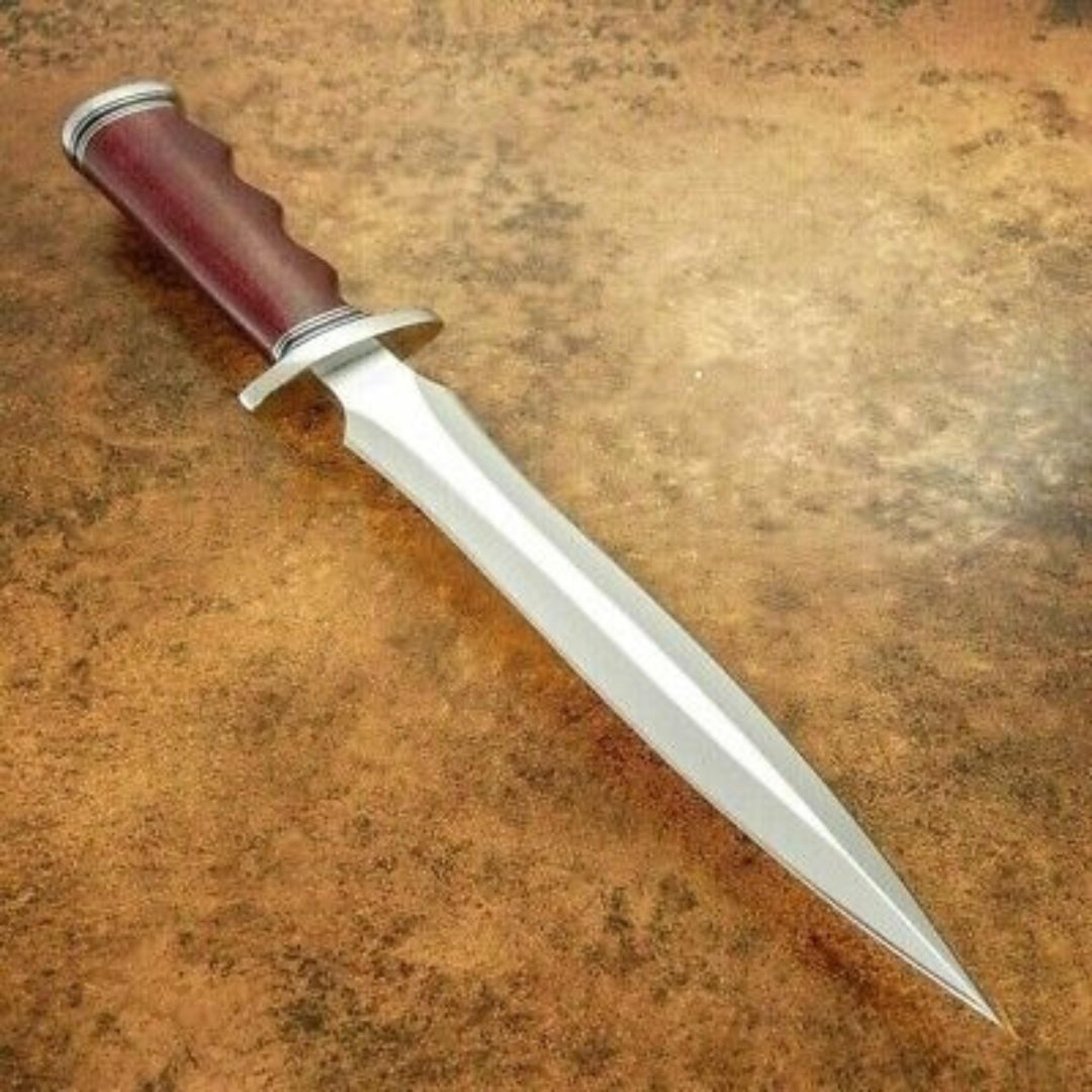 toothpick bowie knife custom handmade bowie survival knife outdoor hunting d2