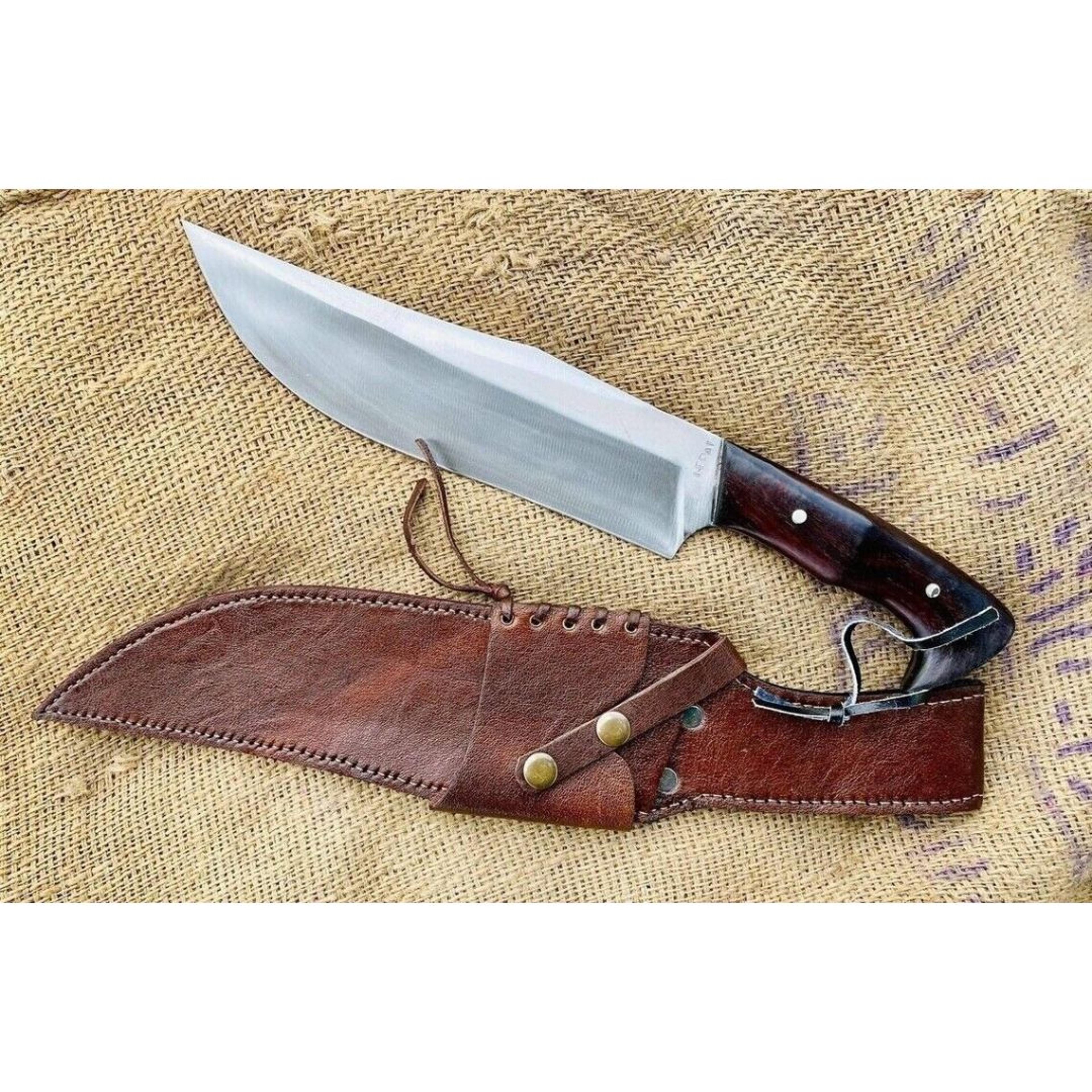 fixed blade hunting bowie knife custom handmade full tang survival knife outdoor
