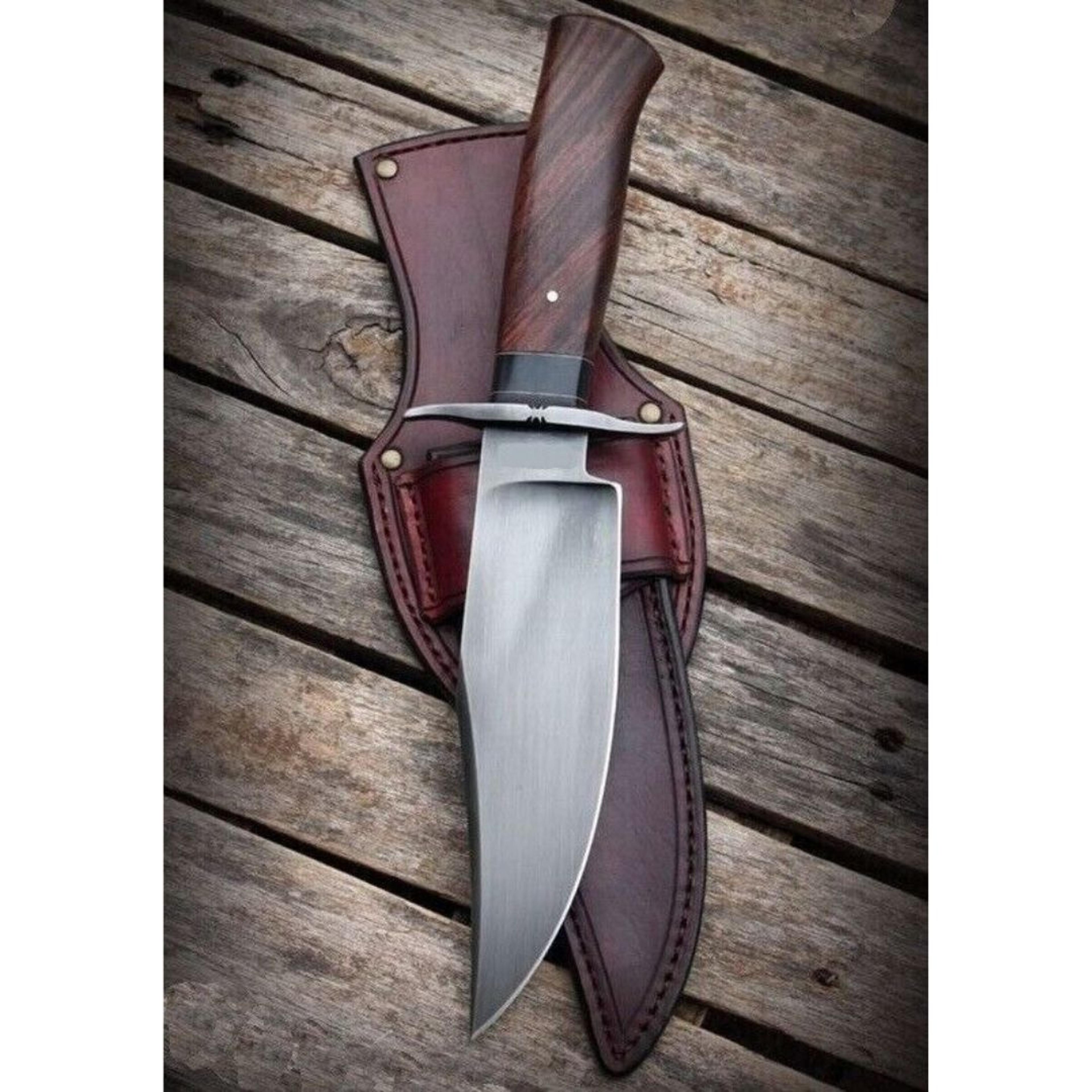 fixed blade hunting bowie knife custom handmade full tang survival knife outdoor knife