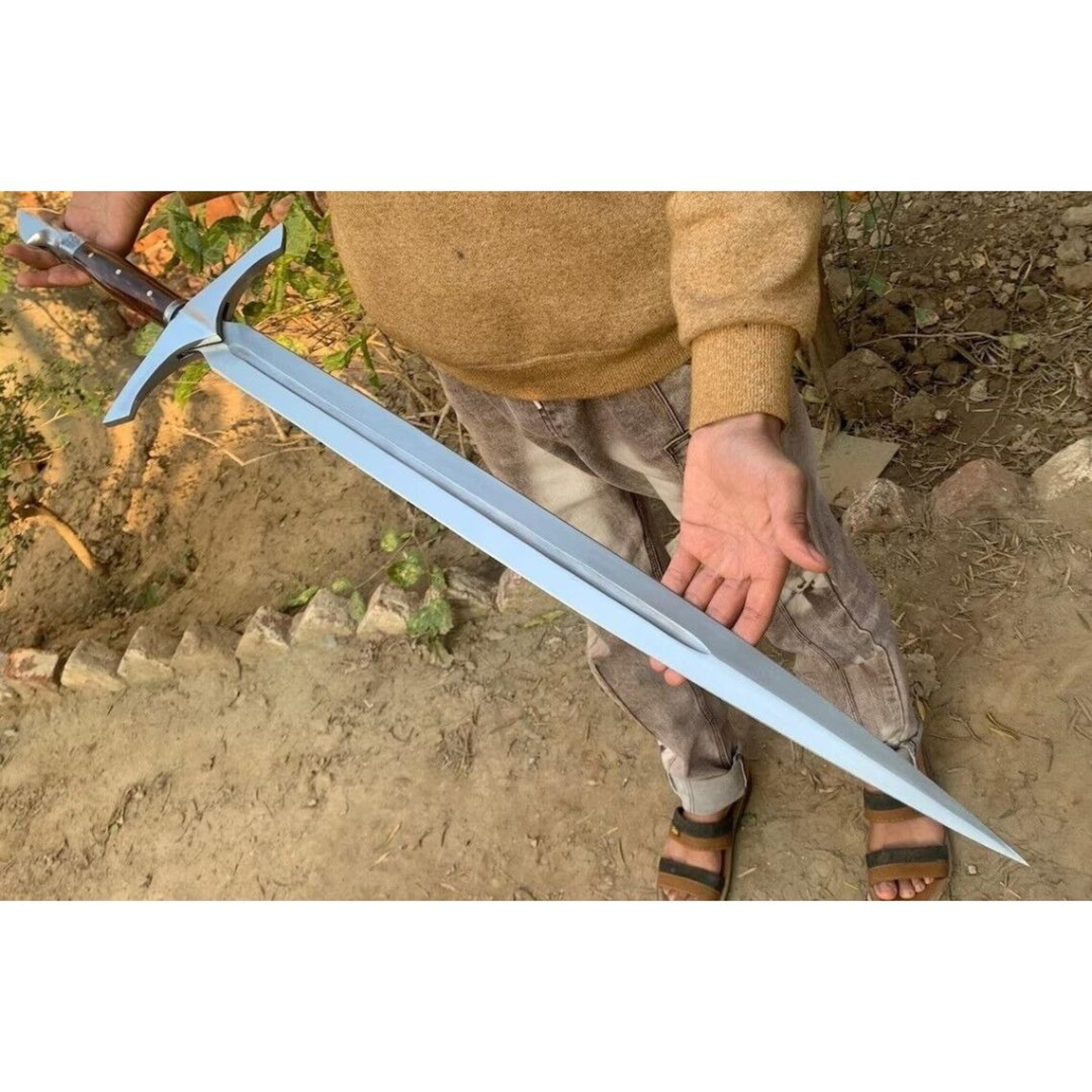 toothpick handmade sword d2 tool steel viking sword forged custom made survival
