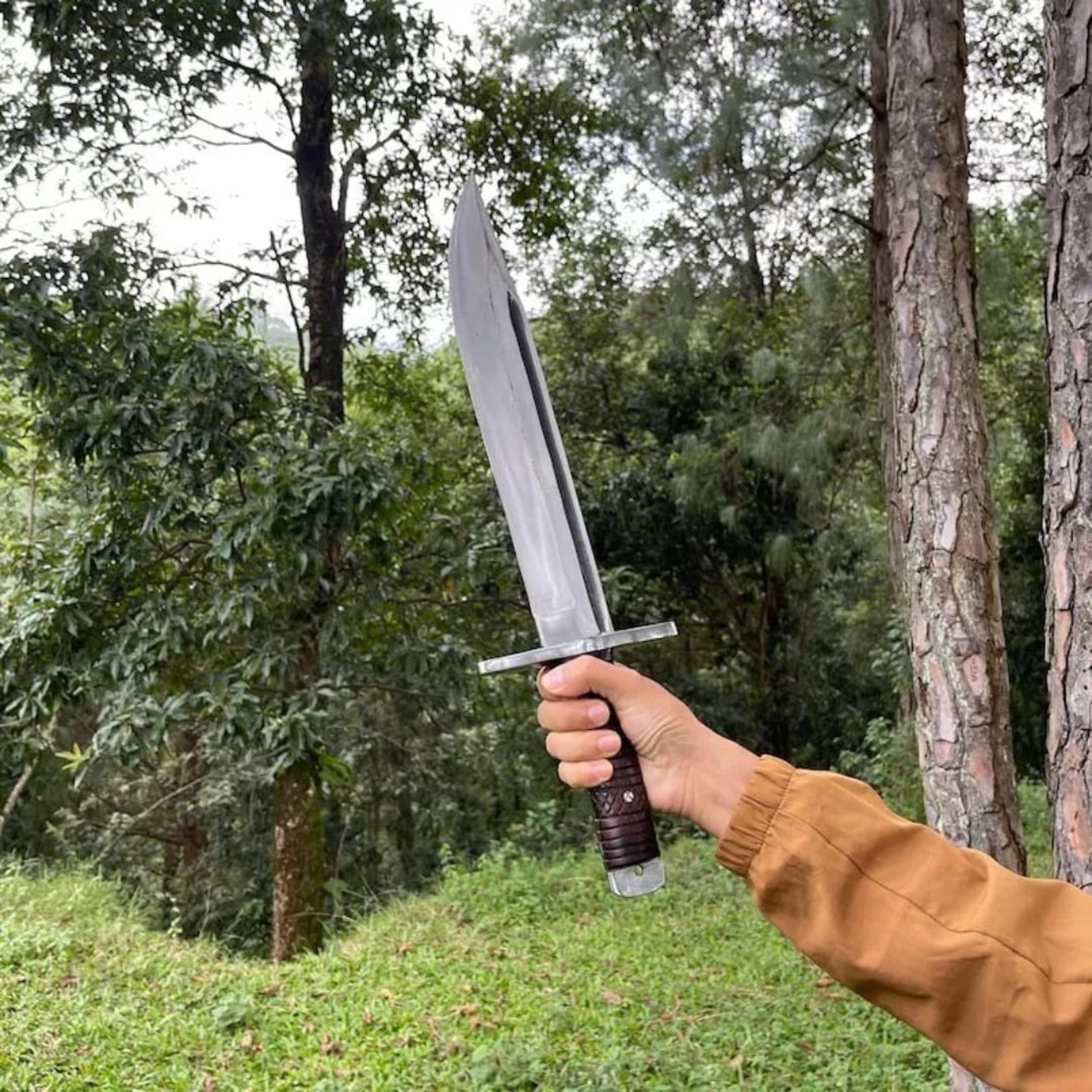 custom handmade saktisali bowie knife full tang bowie survival outdoor bowie