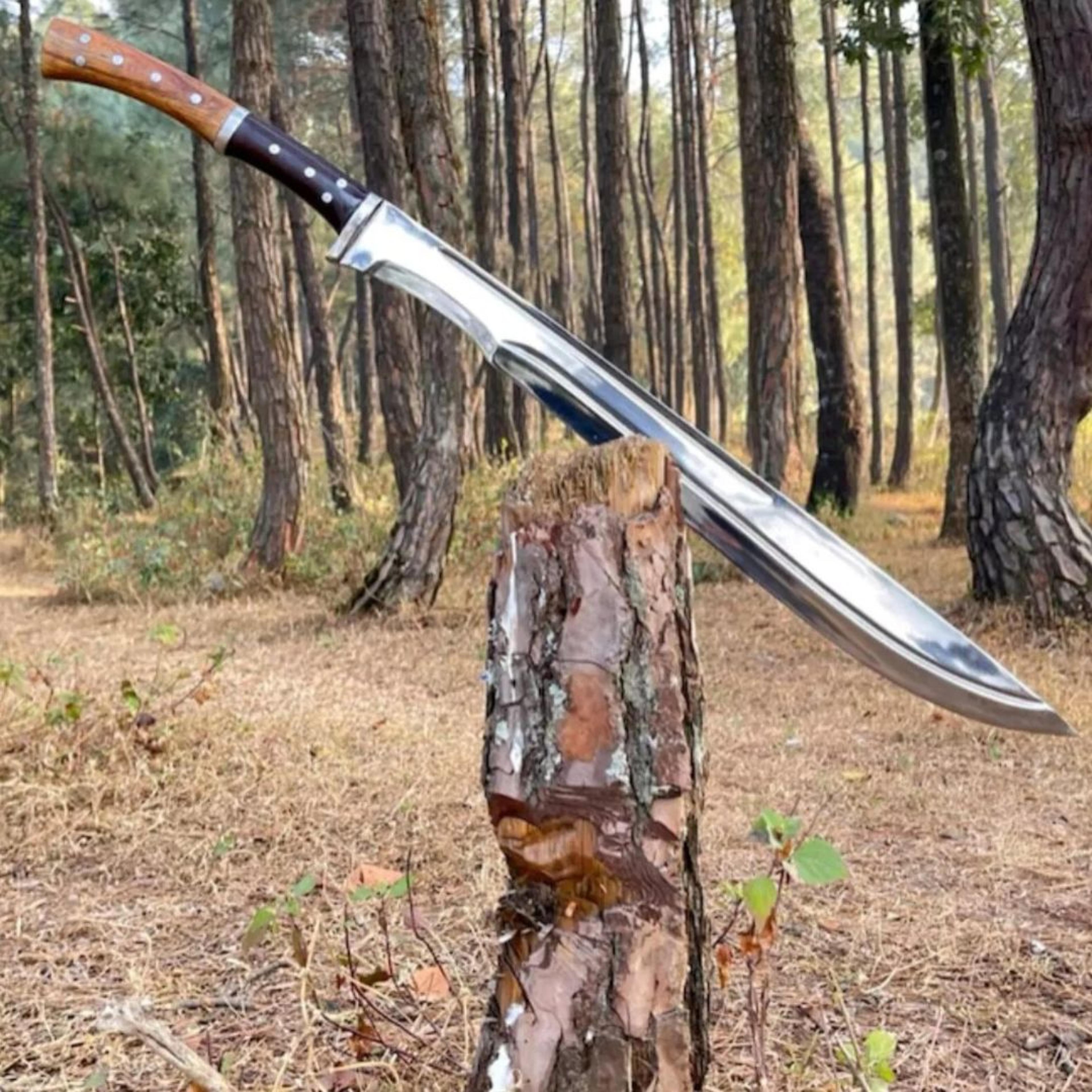 custom handmade carbon steel sword hunting survival sword full tang camping tool