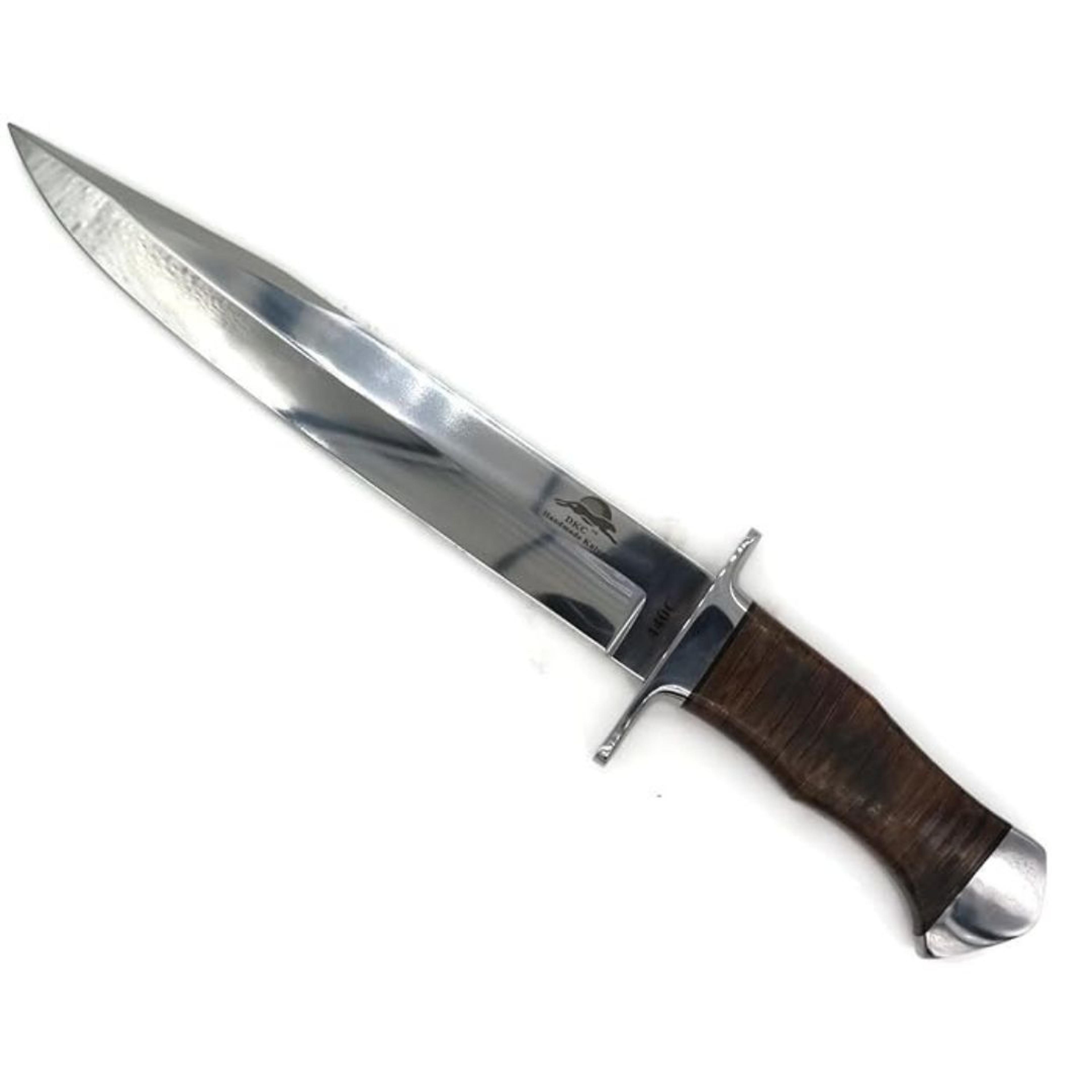 custom handmade bowie knife 440c hunting bowie knife survival outdoor bowie camp