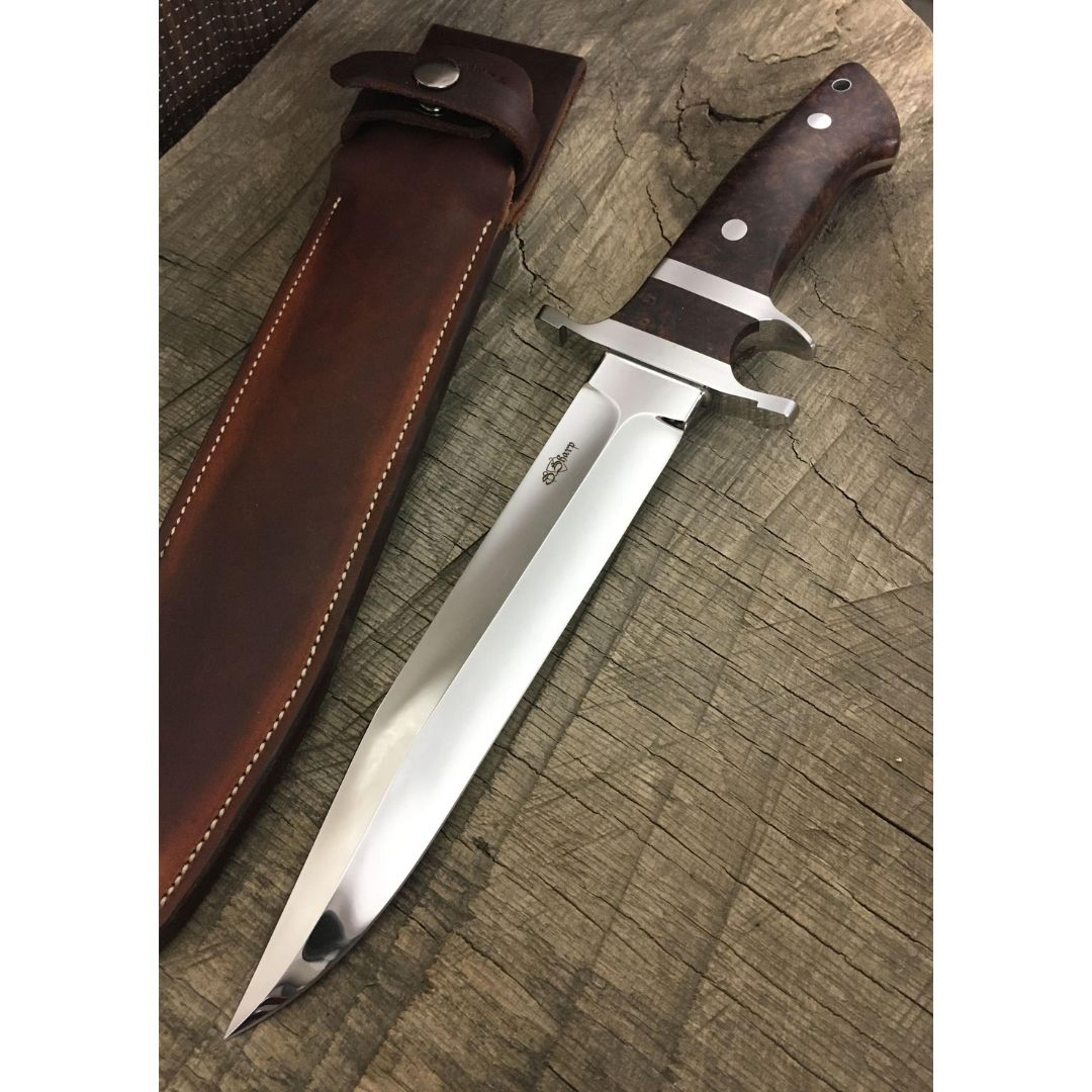 full tang custom handmade knife survival bowie knife fixed blade camping knife