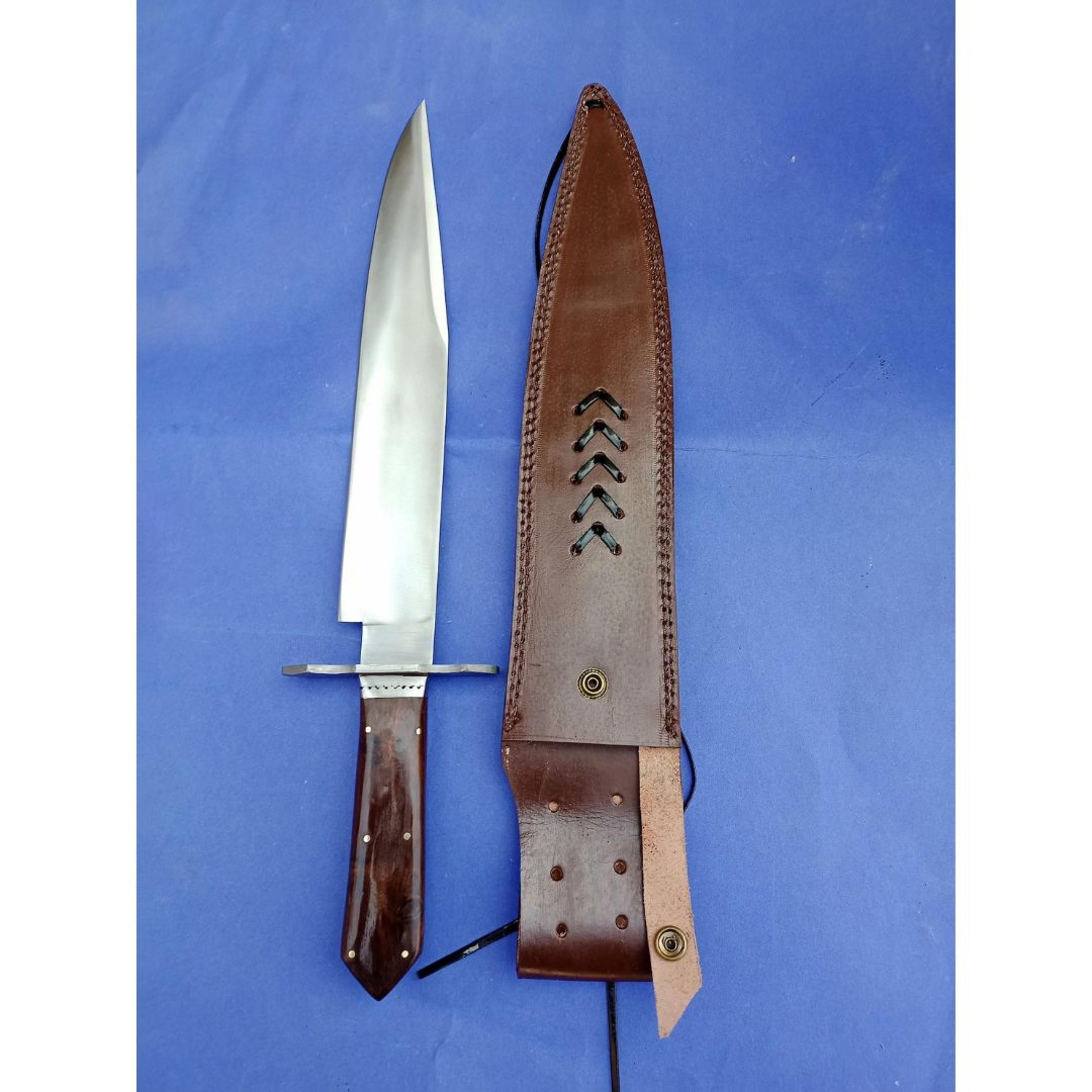 alamo musso knife full tang bowie knife hunting knife tool steel survival knife