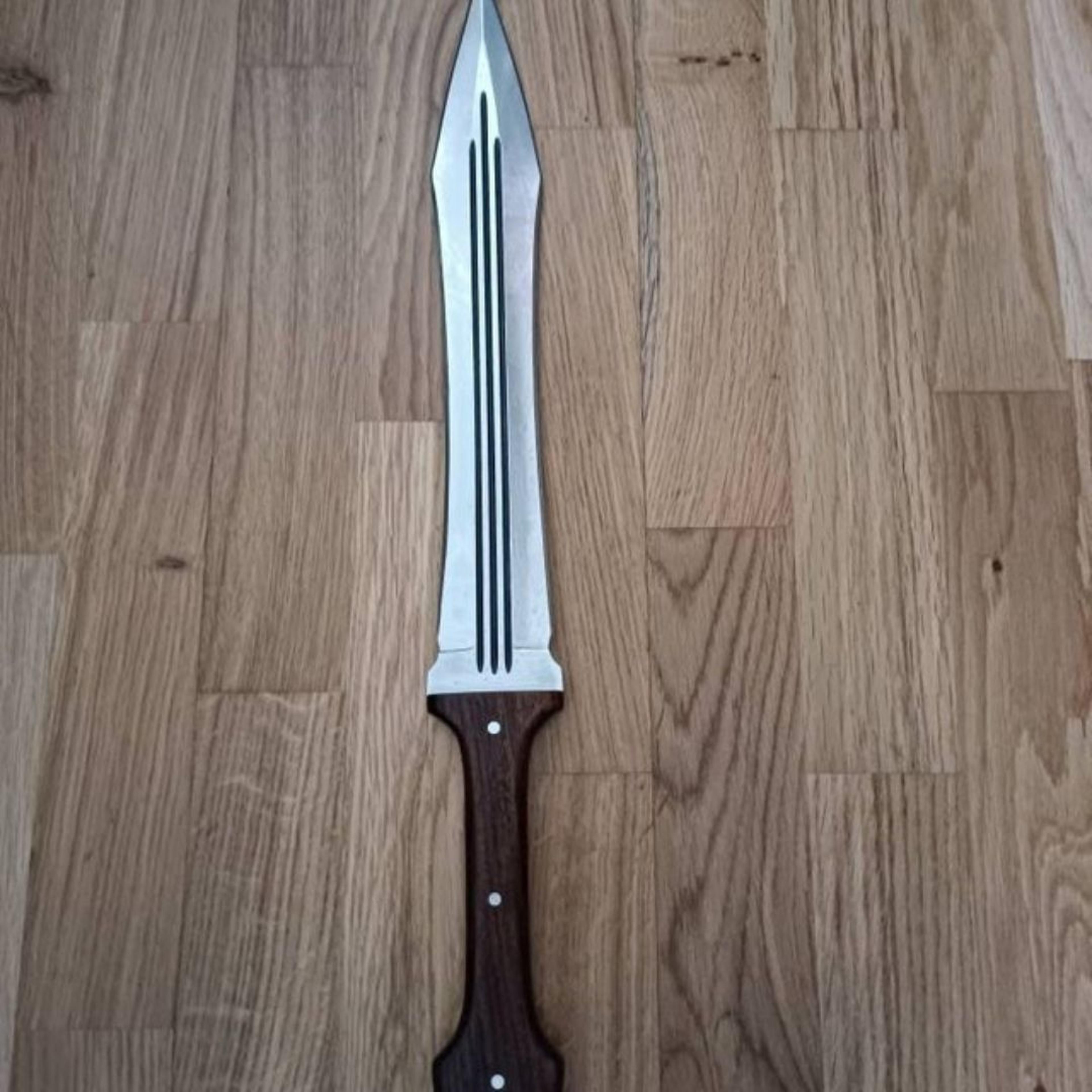 custom handmade double edge bowie knife carbon steel full tang survival bowie