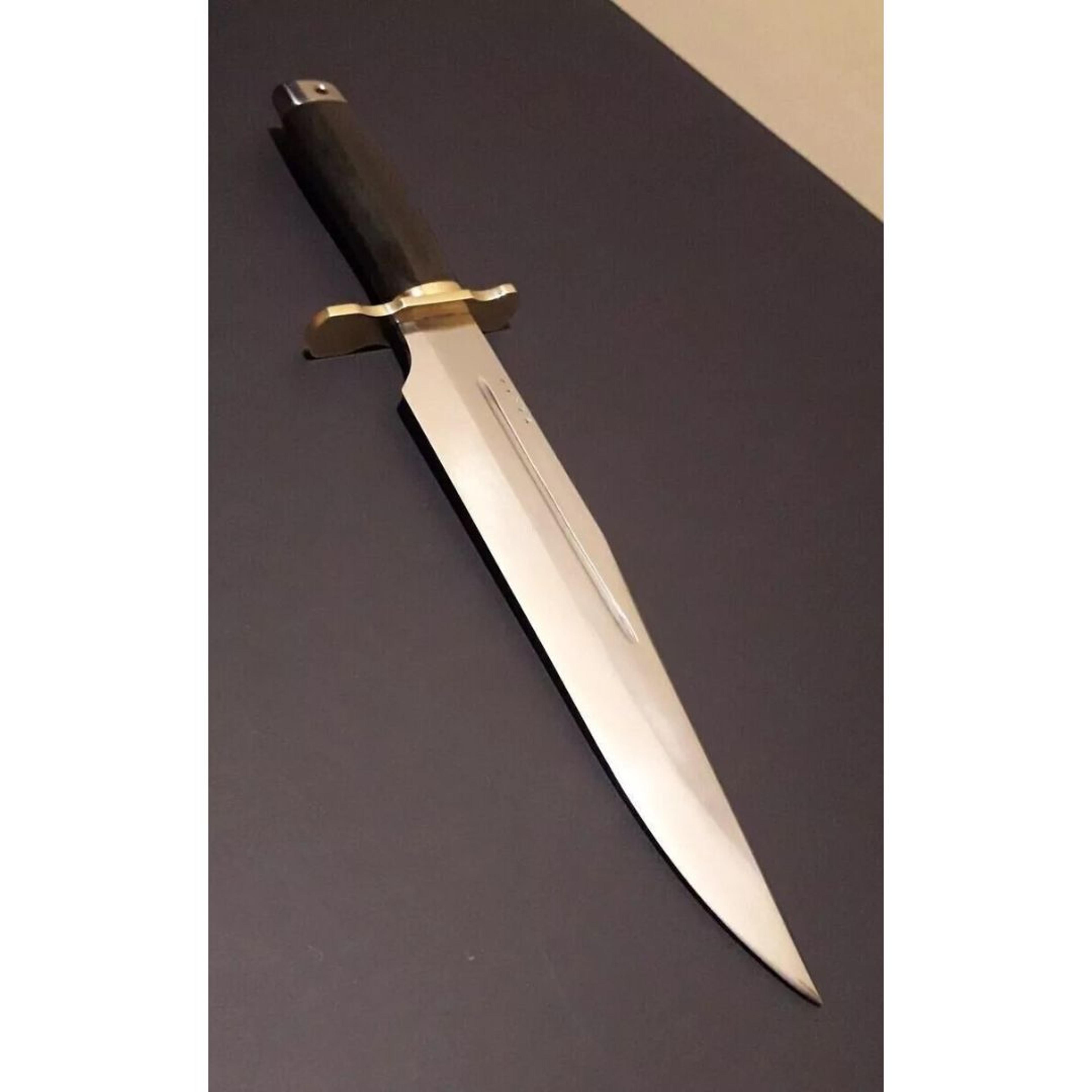custom handmade d2 steel bowie knife hidden hunting survival bowie knife camp